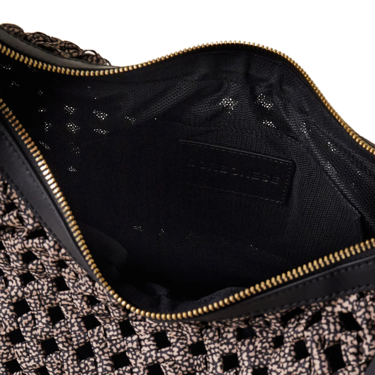 Borbonese Hobo La Nido Medium OP Naturale Nero - 5 Borbonese Hobo La Nido Medium OP Naturale Nero - 5