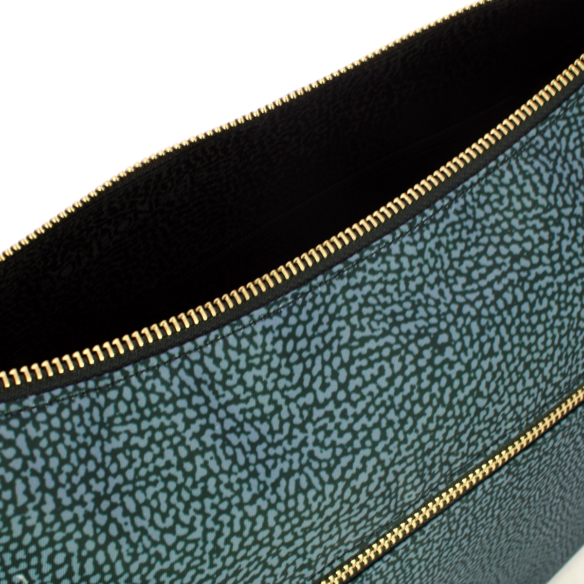 Borbonese Borsa Luna Bag Middle con taschino in Nylon Riciclato Denim - 4 Borbonese Borsa Luna Bag Middle con taschino in Nylon Riciclato Denim - 4