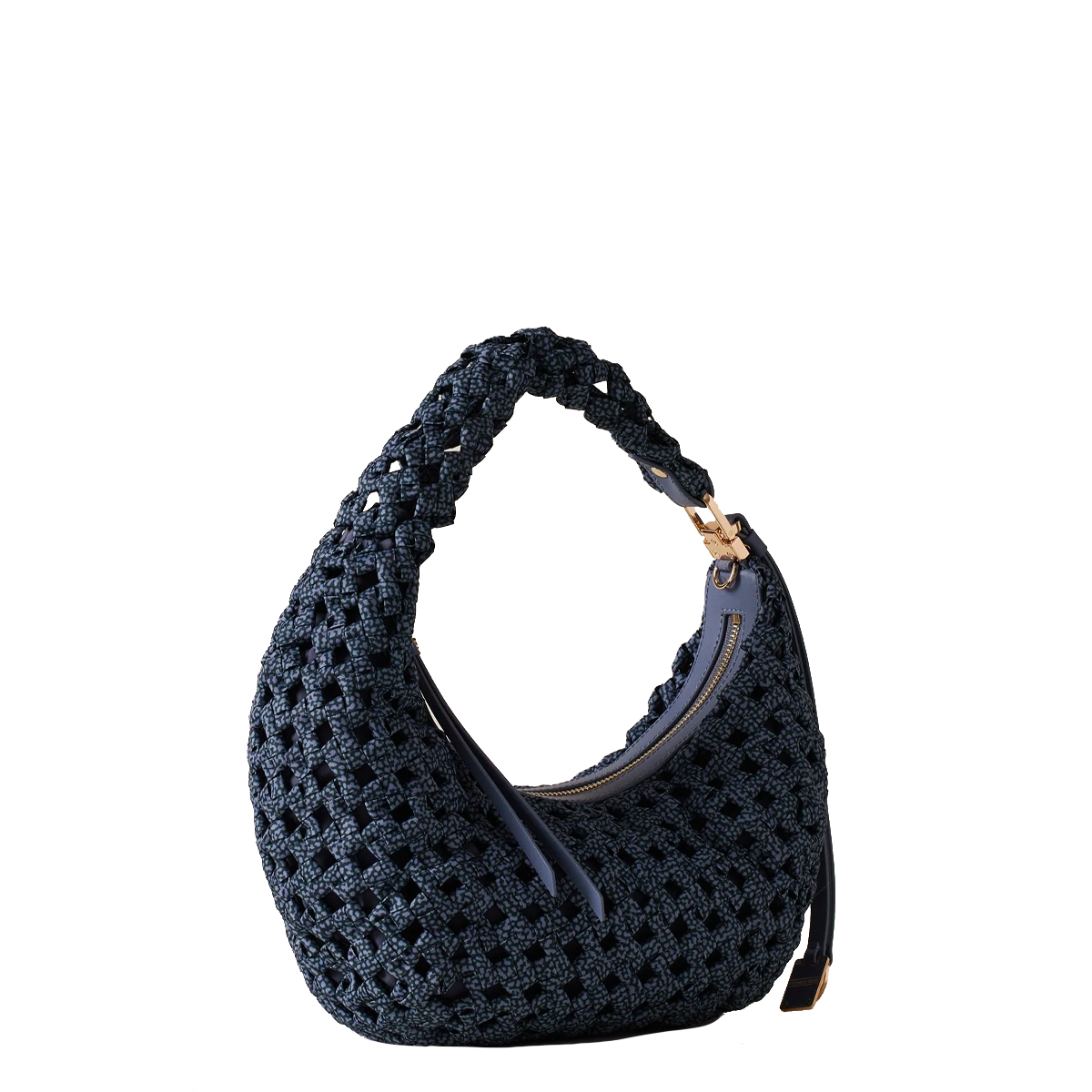 Borbonese Hobo La Nido Mini Denim - 3 Borbonese Hobo La Nido Mini Denim - 3