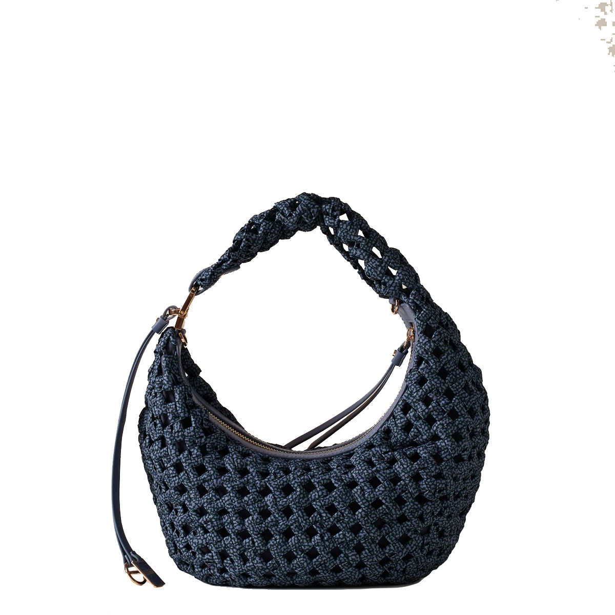 Borbonese Hobo La Nido Mini Denim - 4 Borbonese Hobo La Nido Mini Denim - 4