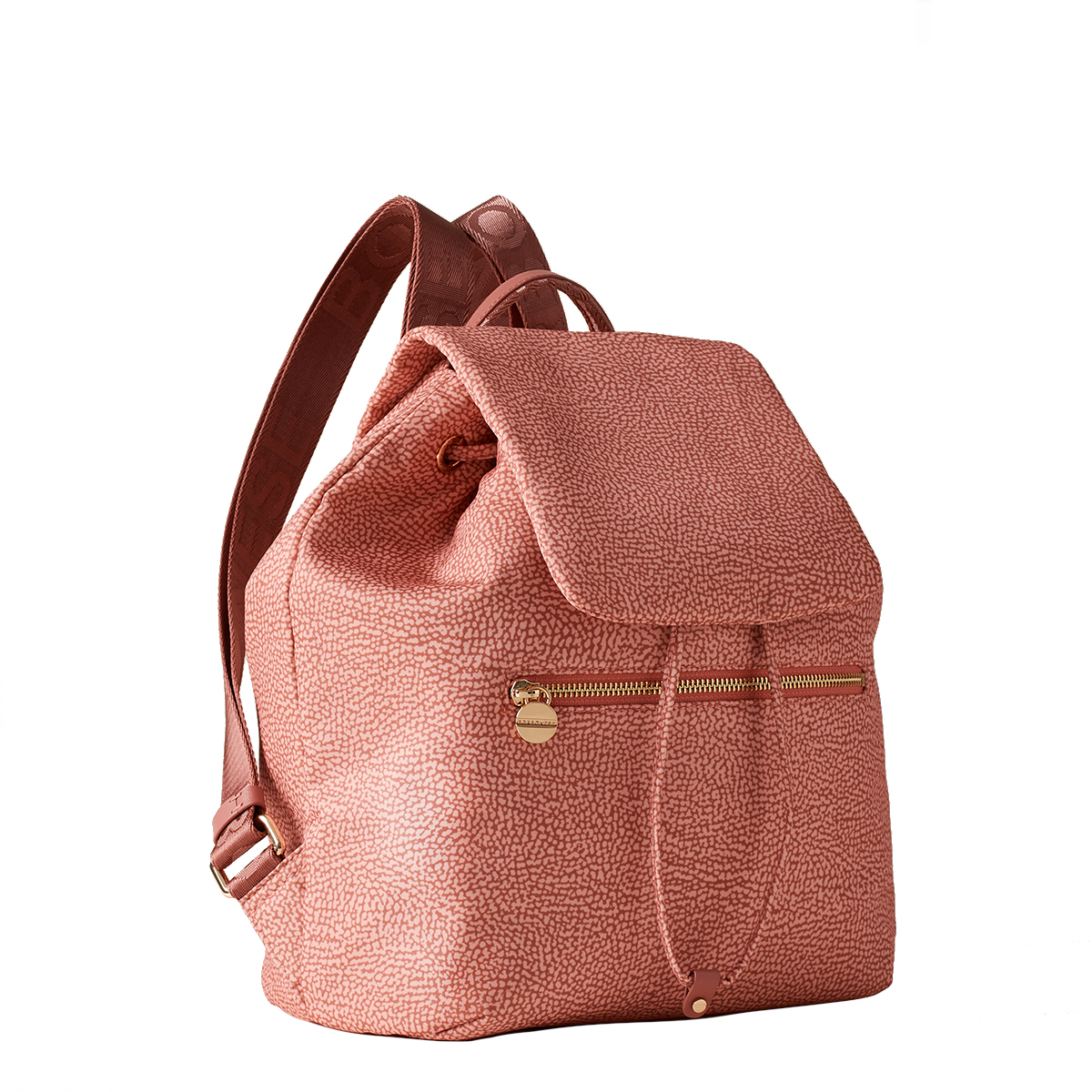 Borbonese Medium Lipstick Recycled Nylon Backpack - 2 Borbonese Medium Lipstick Recycled Nylon Backpack - 2