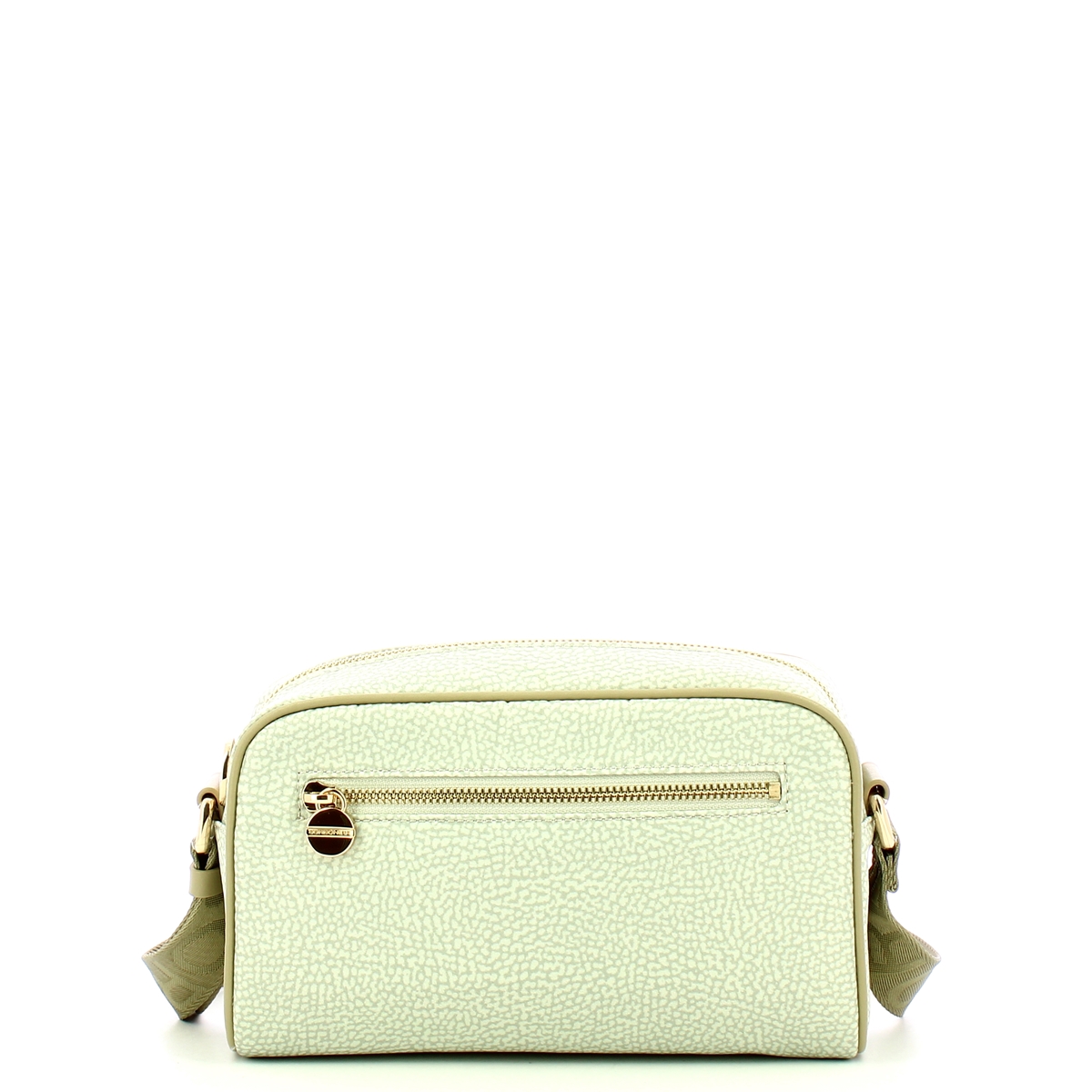 Borbonese Small Kaki Recycled Nylon Camer Bag - 1 Borbonese Small Kaki Recycled Nylon Camer Bag - 1