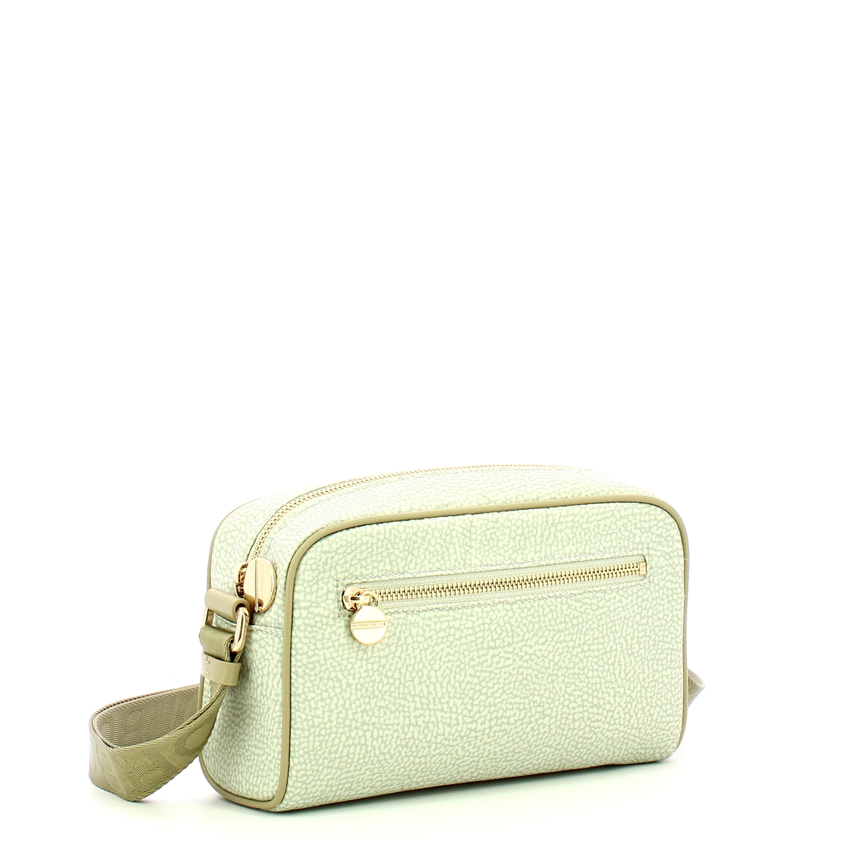 Borbonese Small Kaki Recycled Nylon Camer Bag - 2 Borbonese Small Kaki Recycled Nylon Camer Bag - 2