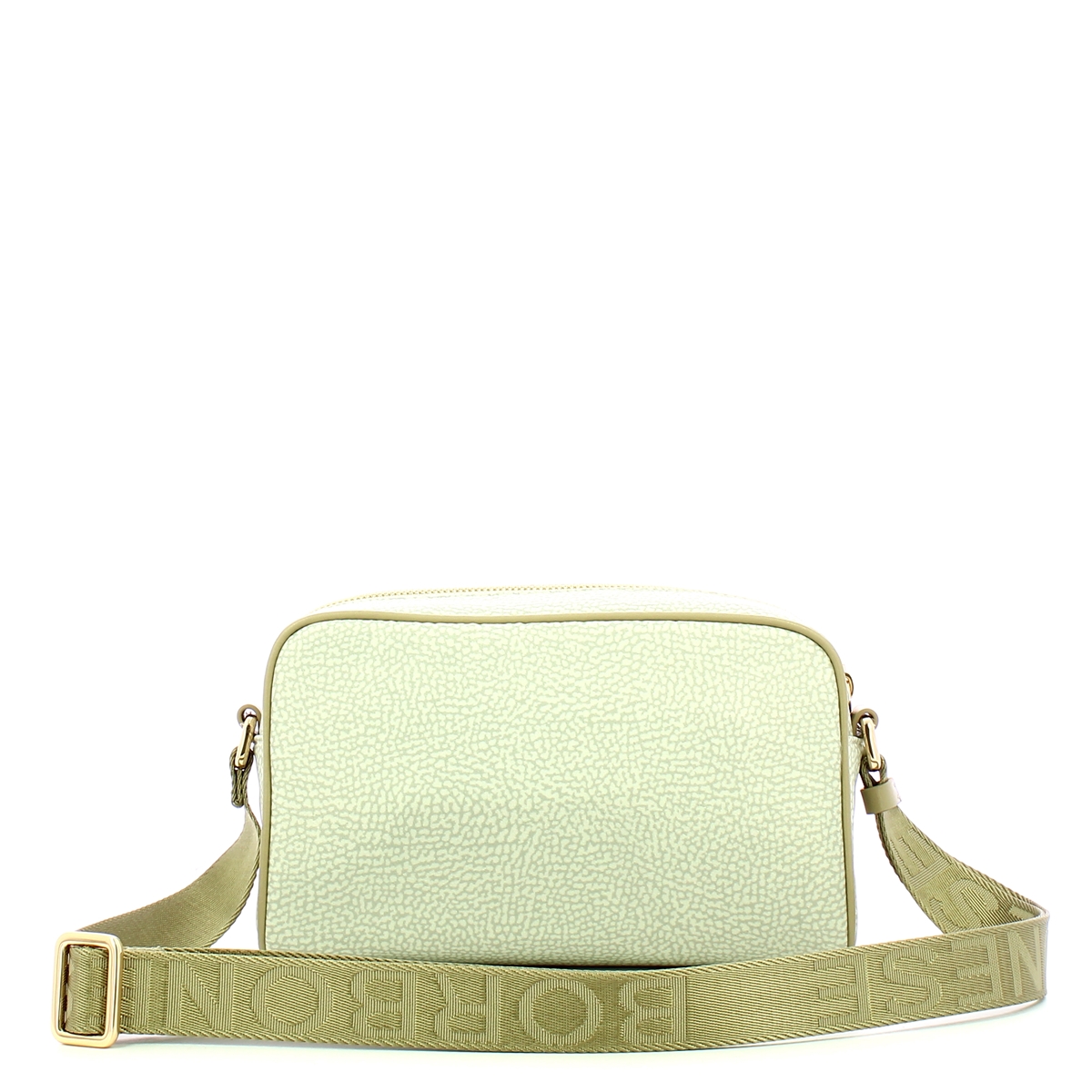 Borbonese Small Kaki Recycled Nylon Camer Bag - 3 Borbonese Small Kaki Recycled Nylon Camer Bag - 3