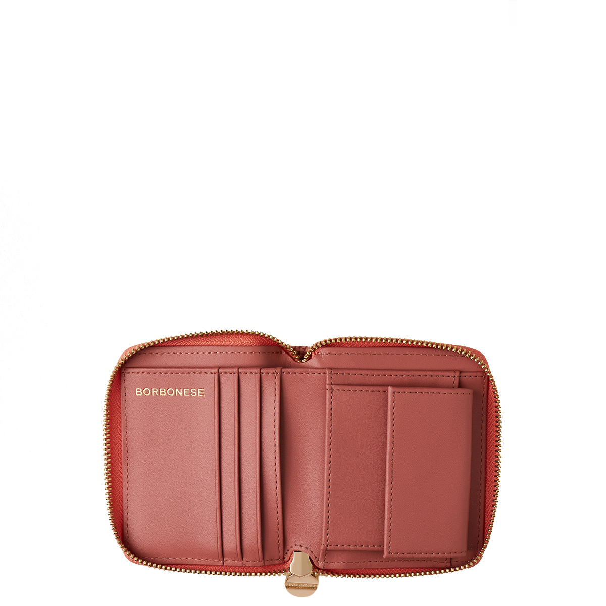 Borbonese Zip Around Medium Wallet with RFID made of Lipstick Recycled Nylon - 2 Borbonese Zip Around Medium Wallet with RFID made of Lipstick Recycled Nylon - 2
