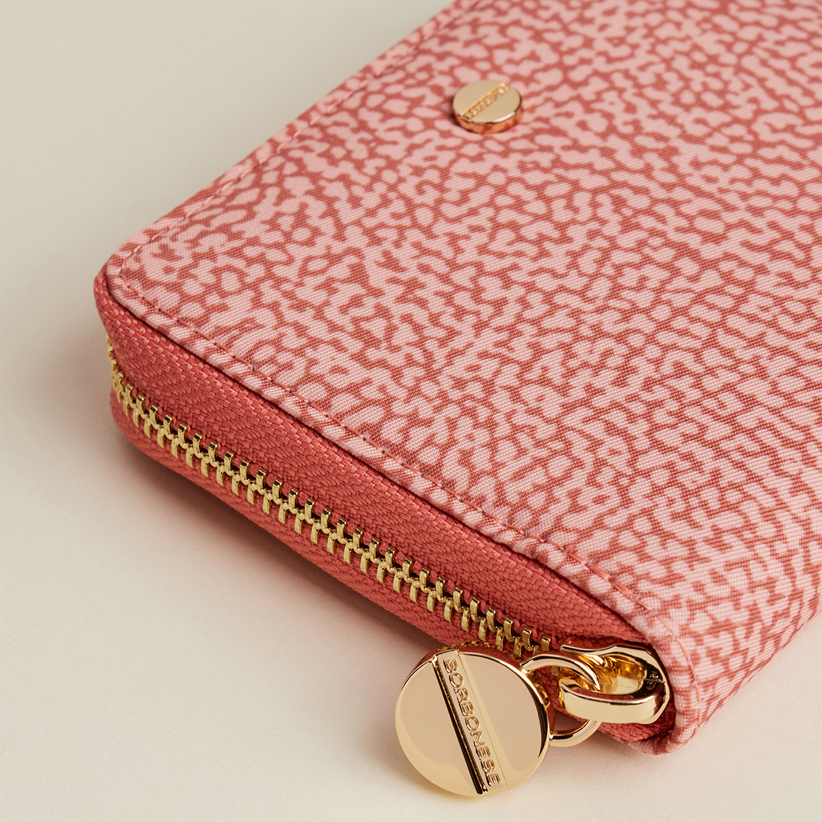 Borbonese Zip Around Medium Wallet with RFID made of Lipstick Recycled Nylon - 4 Borbonese Zip Around Medium Wallet with RFID made of Lipstick Recycled Nylon - 4
