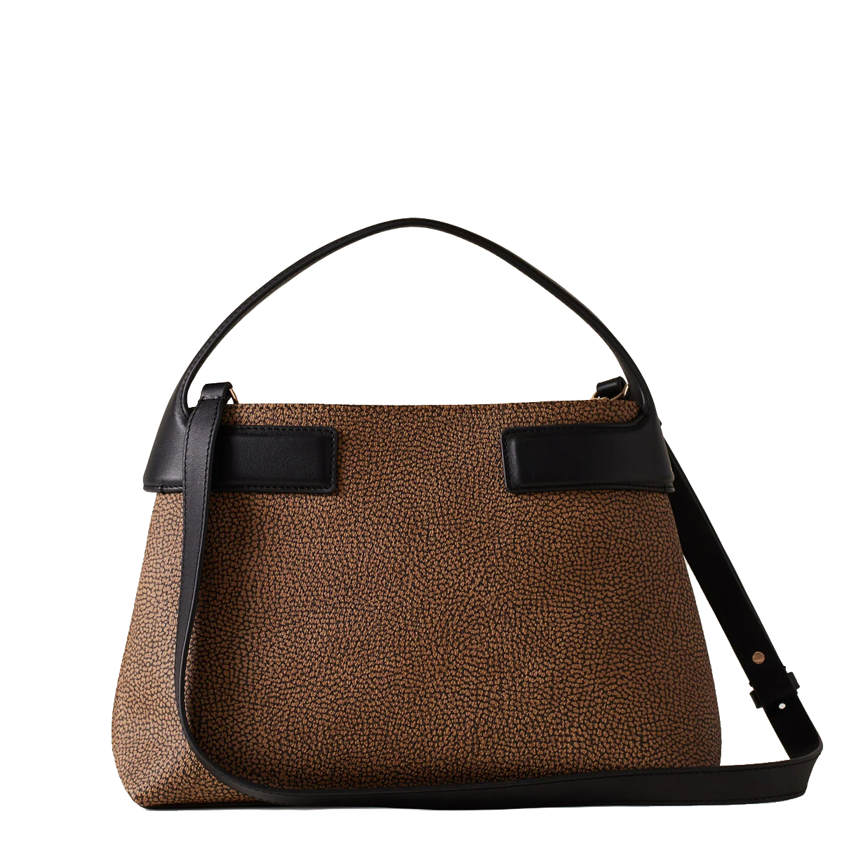 Borbonese Borsa a mano Armor Medium OP Naturale Nero - 4 Borbonese Borsa a mano Armor Medium OP Naturale Nero - 4