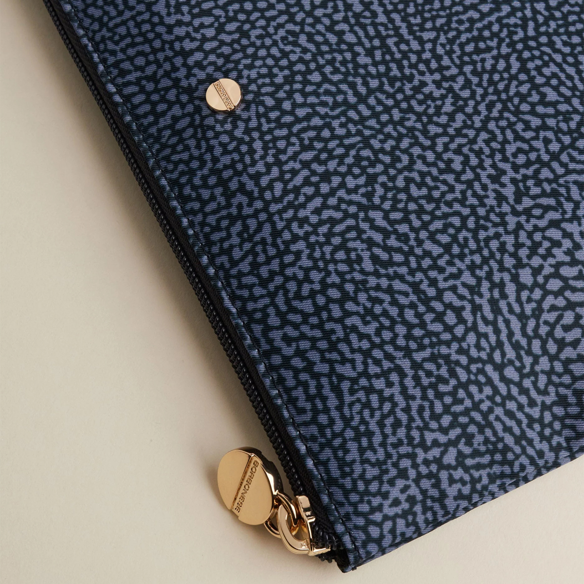 Borbonese Denim Pouch made of Recycled Nylon - 3 Borbonese Denim Pouch made of Recycled Nylon - 3