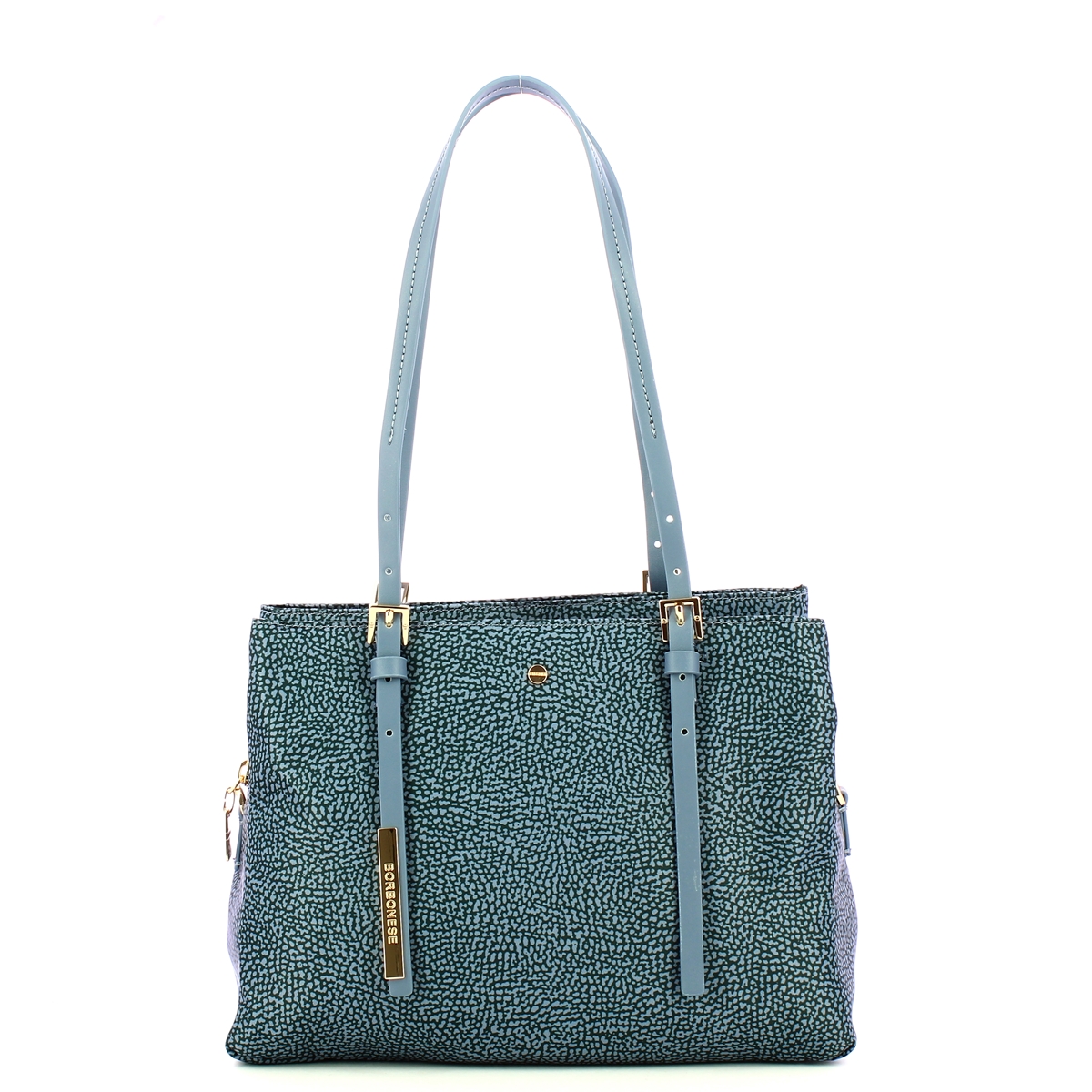 Borbonese Borsa a spalla Medium Denim - 1 Borbonese Borsa a spalla Medium Denim - 1