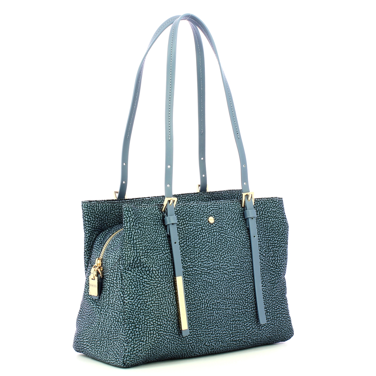 Borbonese Borsa a spalla Medium Denim - 2 Borbonese Borsa a spalla Medium Denim - 2