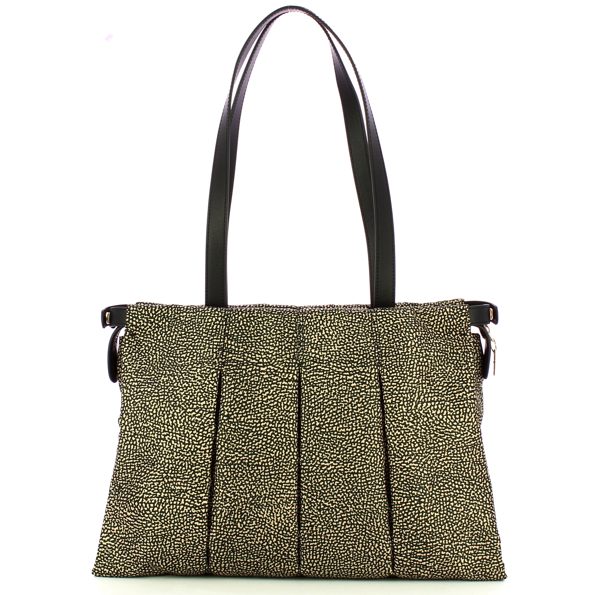 Borbonese Borsa shopping Medium OP Naturale Nero - 3 Borbonese Borsa shopping Medium OP Naturale Nero - 3