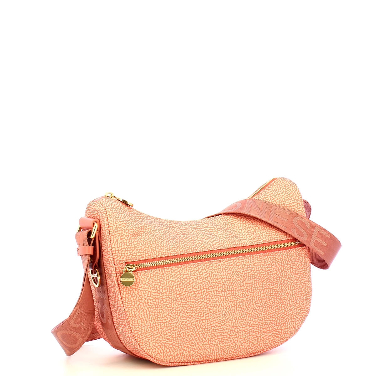 Borbonese Luna Small Lipstick Recycled Nylon Bag with pocket - 2 Borbonese Luna Small Lipstick Recycled Nylon Bag with pocket - 2