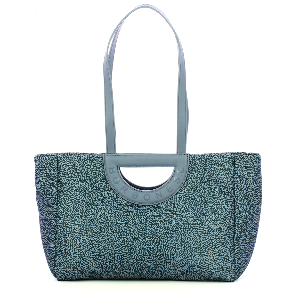 Borbonese Bouche Shopper Medium Denim - 3 Borbonese Bouche Shopper Medium Denim - 3