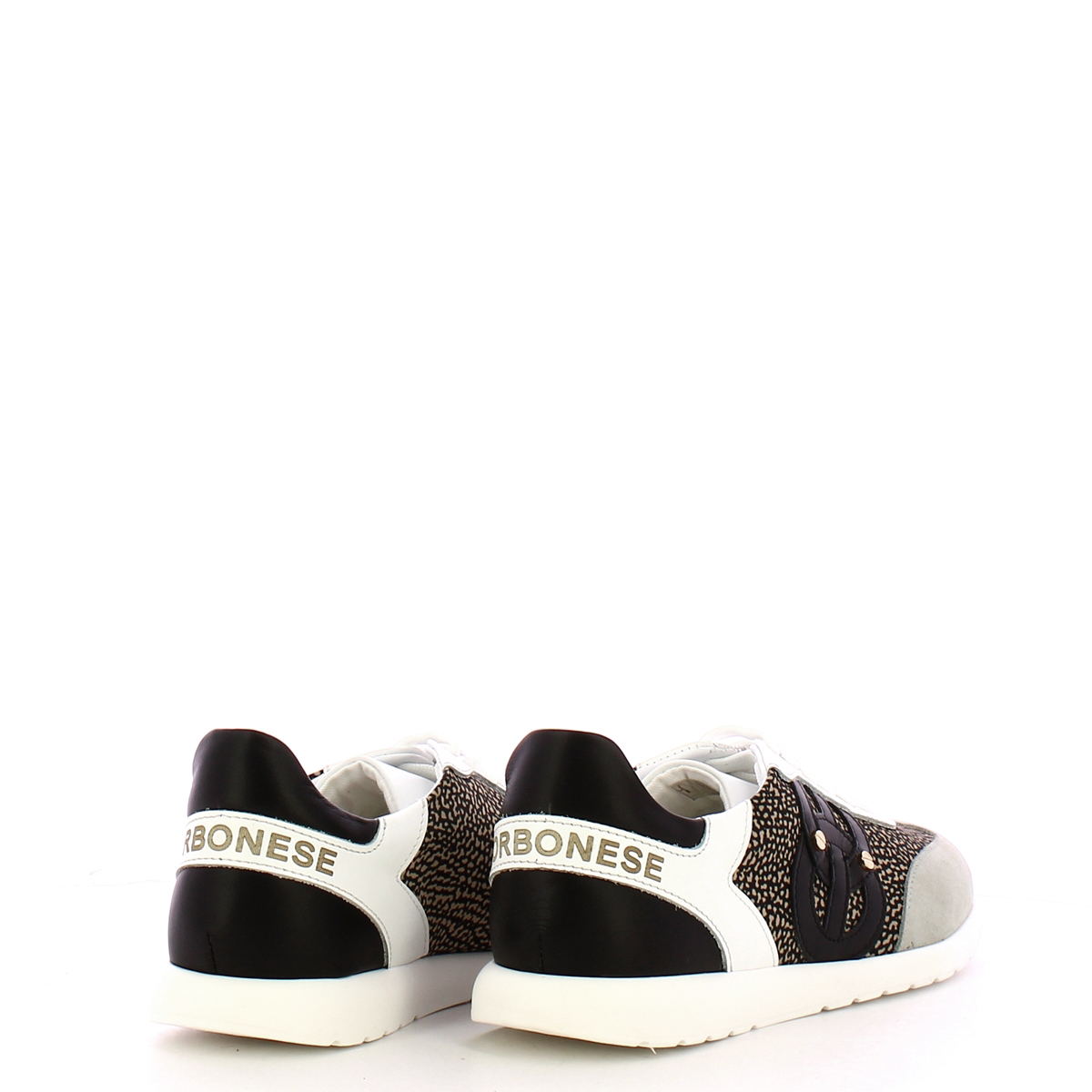 Borbonese Sneakers Nero OP Naturale - 3 Borbonese Sneakers Nero OP Naturale - 3