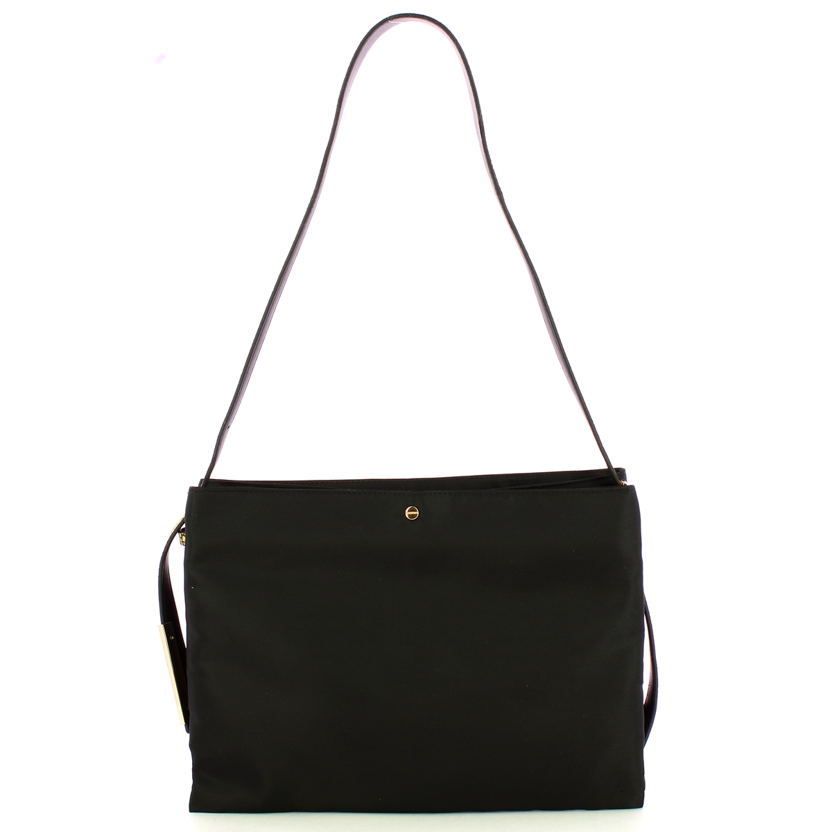Borbonese Borsa a spalla Hobo S Nero OP Naturale - 1 Borbonese Borsa a spalla Hobo S Nero OP Naturale - 1