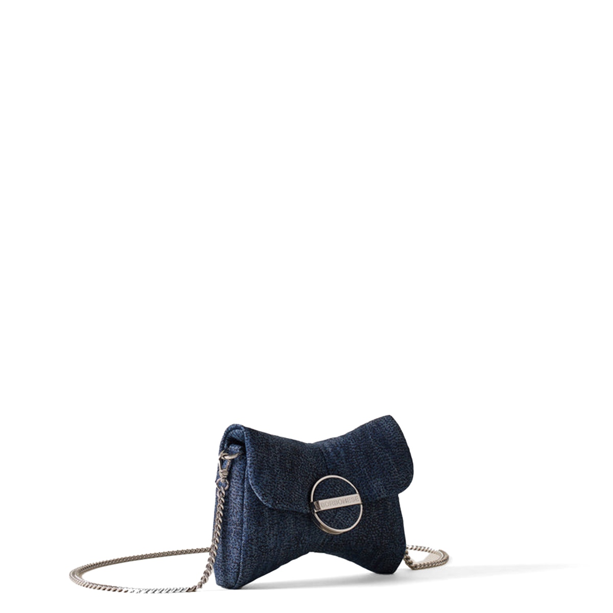 Borbonese Mini Borsa a tracolla Denim Legacy Blu - 2 Borbonese Mini Borsa a tracolla Denim Legacy Blu - 2