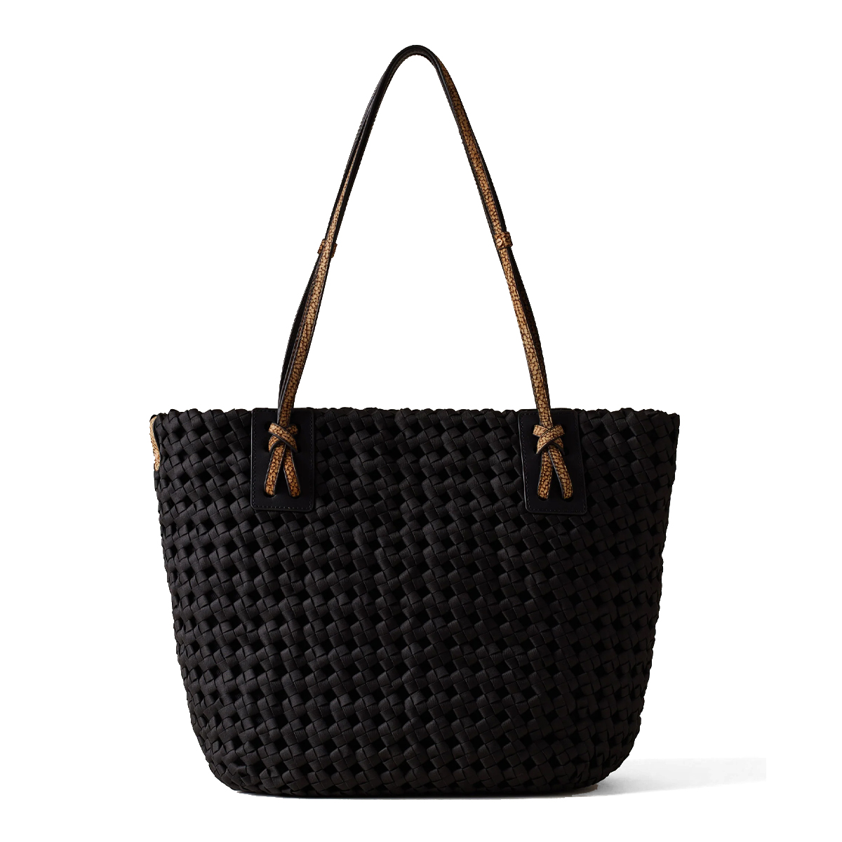 Borbonese Shopping Bag La Nido Large Nero OP Naturale - 3 Borbonese Shopping Bag La Nido Large Nero OP Naturale - 3