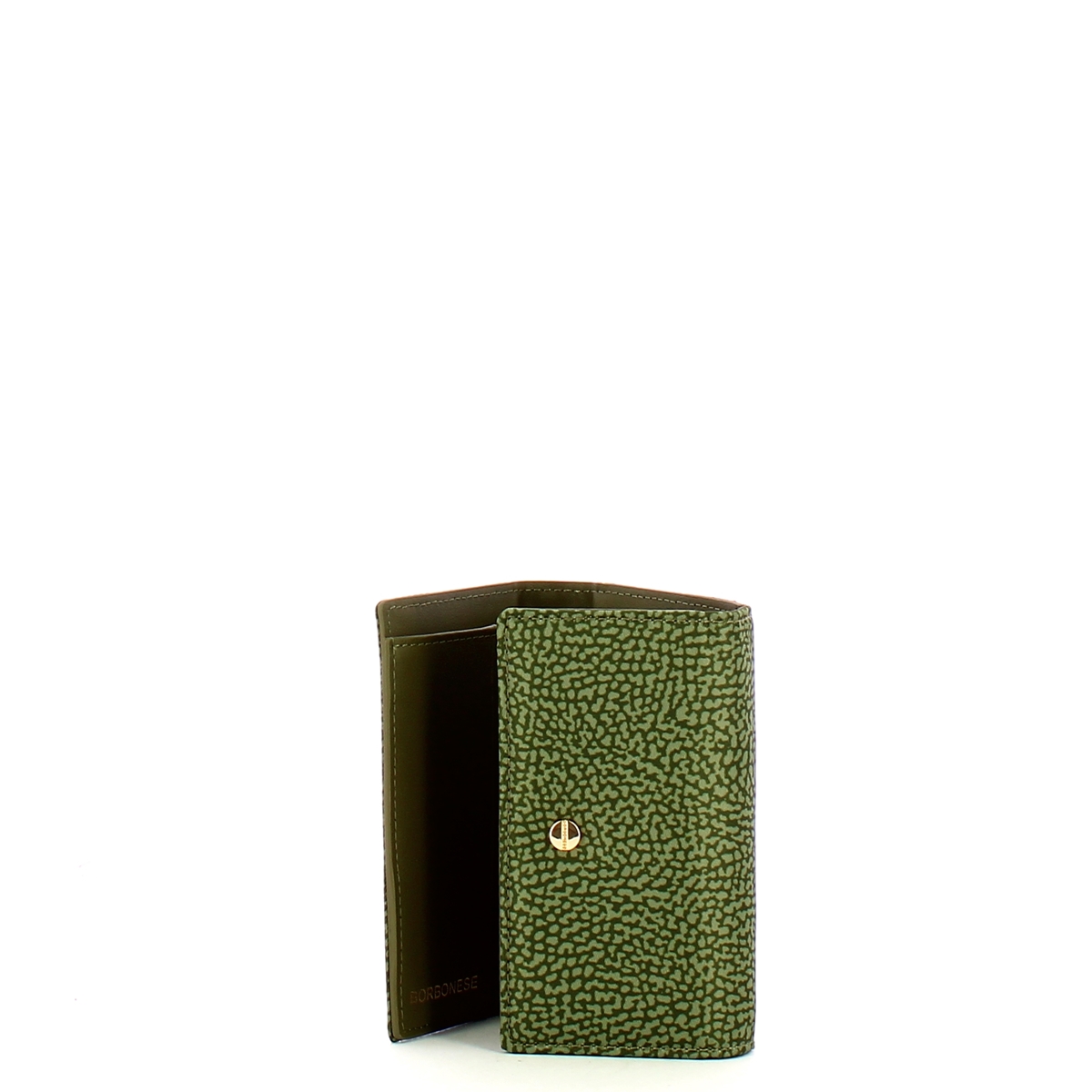 Borbonese Portafoglio Medium RFID in Nylon Riciclato Verde Militare - 3 Borbonese Portafoglio Medium RFID in Nylon Riciclato Verde Militare - 3