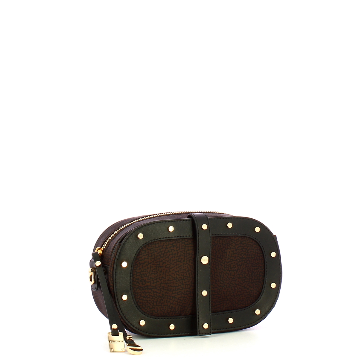 Borbonese Camera Case con borchiette Testa Moro Nero - 2