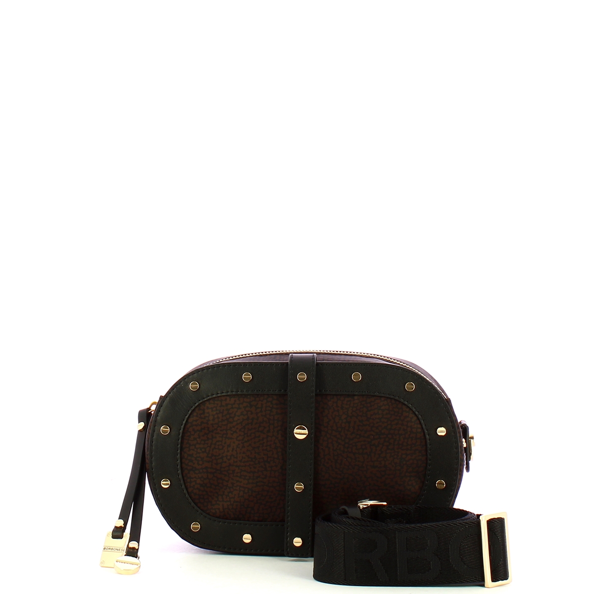 Borbonese Camera Case con borchiette Testa Moro Nero - 4