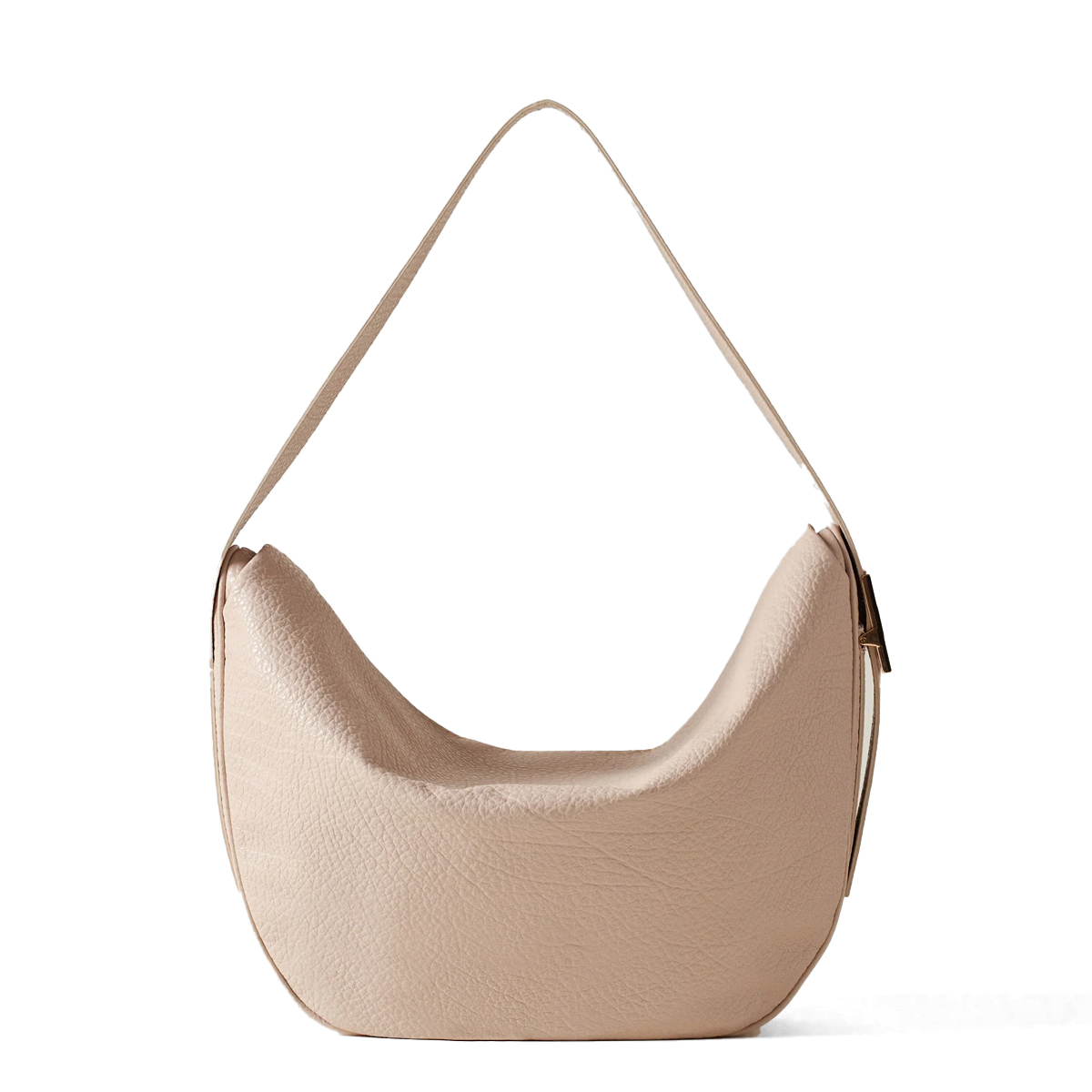 Borbonese Hobo Bag Nueve Medium in pelle Porridge - 3 Borbonese Hobo Bag Nueve Medium in pelle Porridge - 3