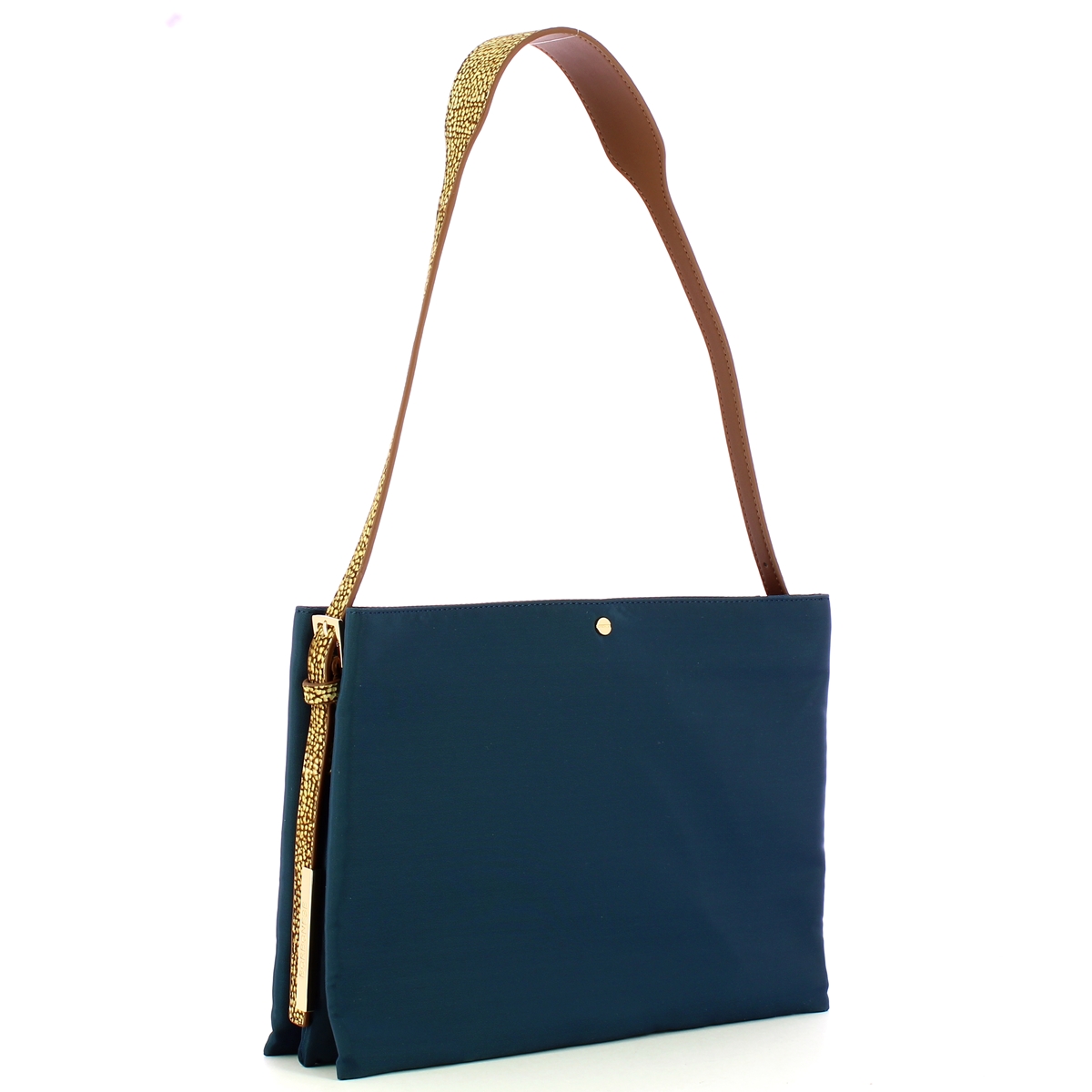 Borbonese Borsa a spalla Hobo S Blu Prussia OP Naturale - 2 Borbonese Borsa a spalla Hobo S Blu Prussia OP Naturale - 2