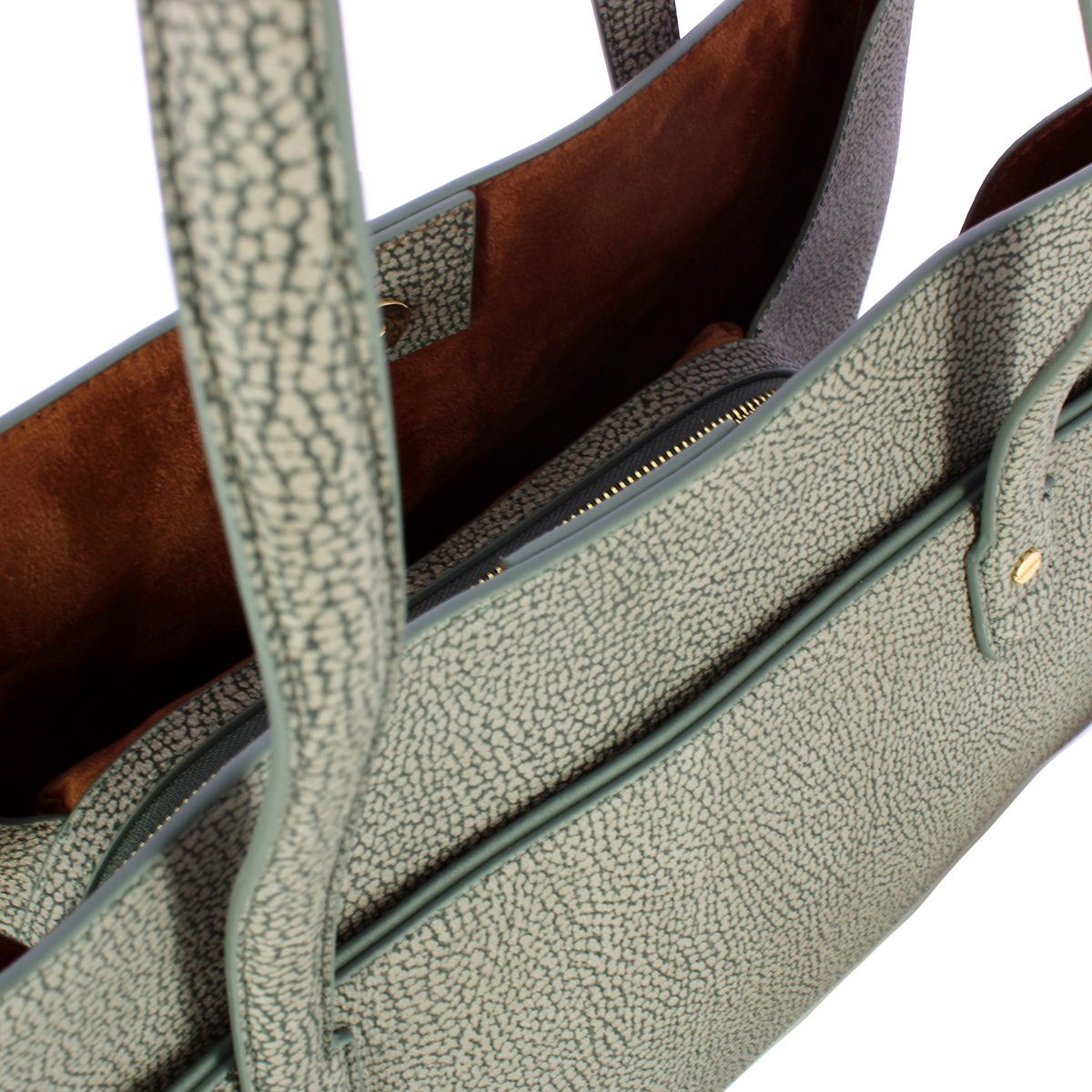 Borbonese Borsa a spalla Large Clay Grey - 4