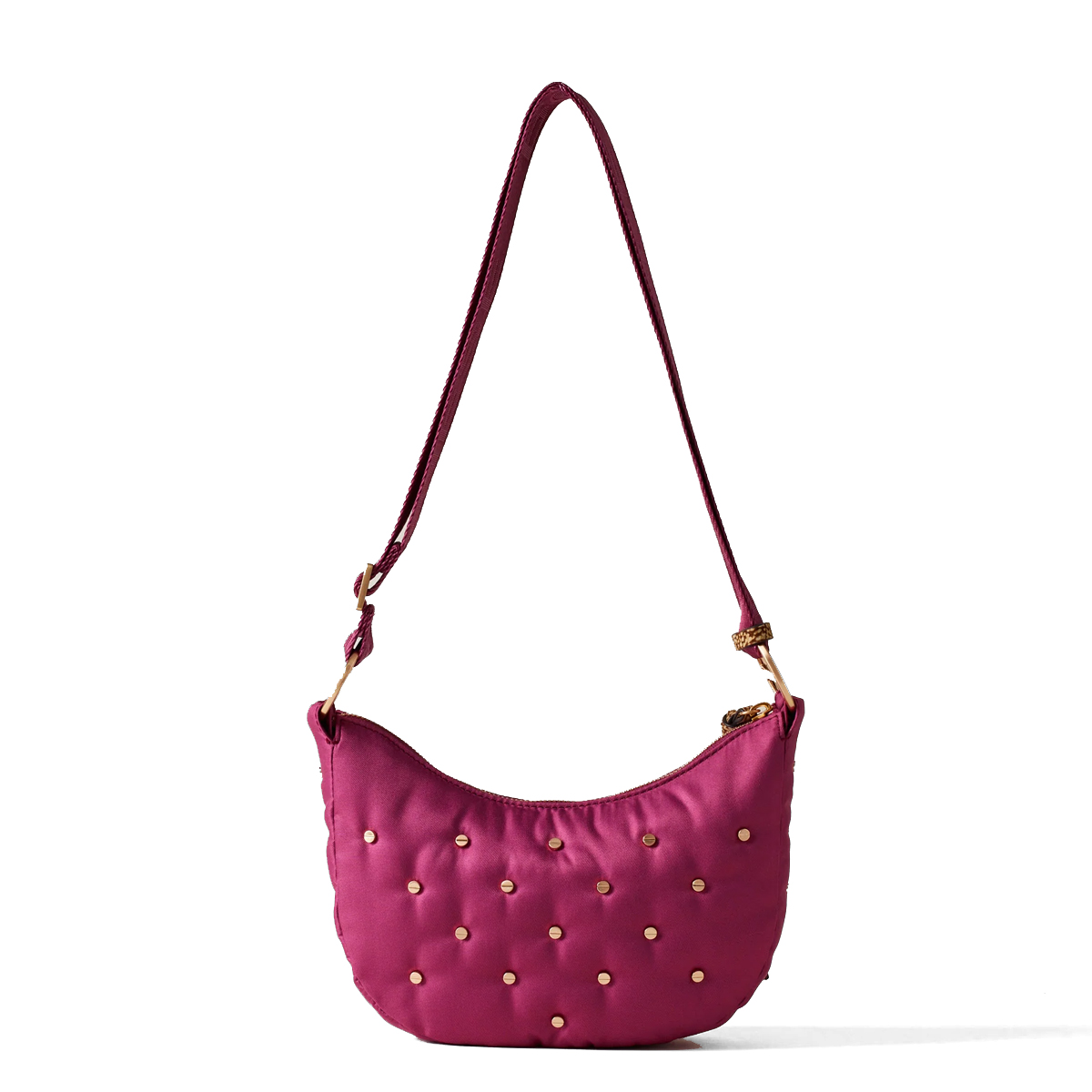 Borbonese Mini Borsa Luna Bag Colette Amarone OP Naturale - 3