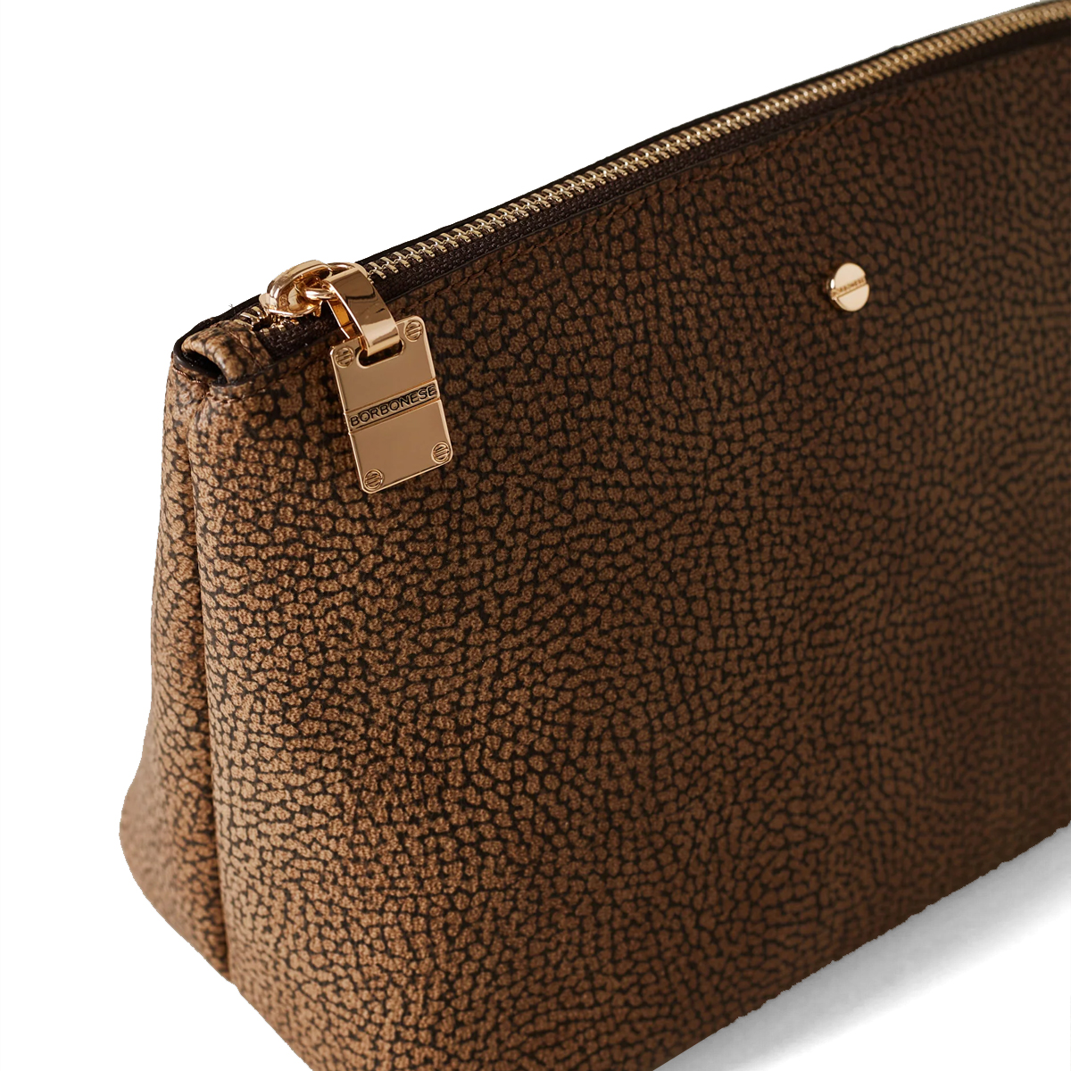 Borbonese Beauty Case Large in tela rivestita OP Naturale - 3 Borbonese Beauty Case Large in tela rivestita OP Naturale - 3