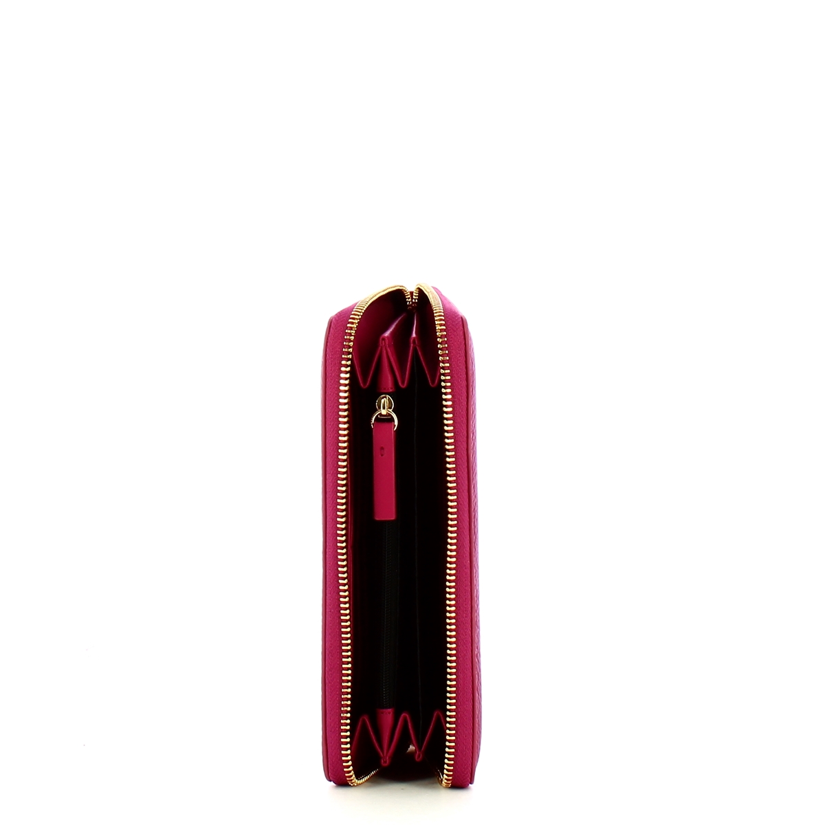 Borbonese Portafoglio RFID in pelle Zip Around Amarone - 3