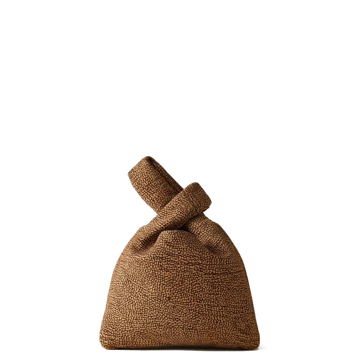 Borbonese Borsa a mano Twinnie Small in camoscio OP Naturale - 3