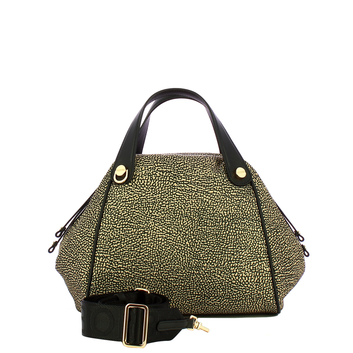 Borbonese Borsa a mano Marie Medium OP Naturale Nero - 4