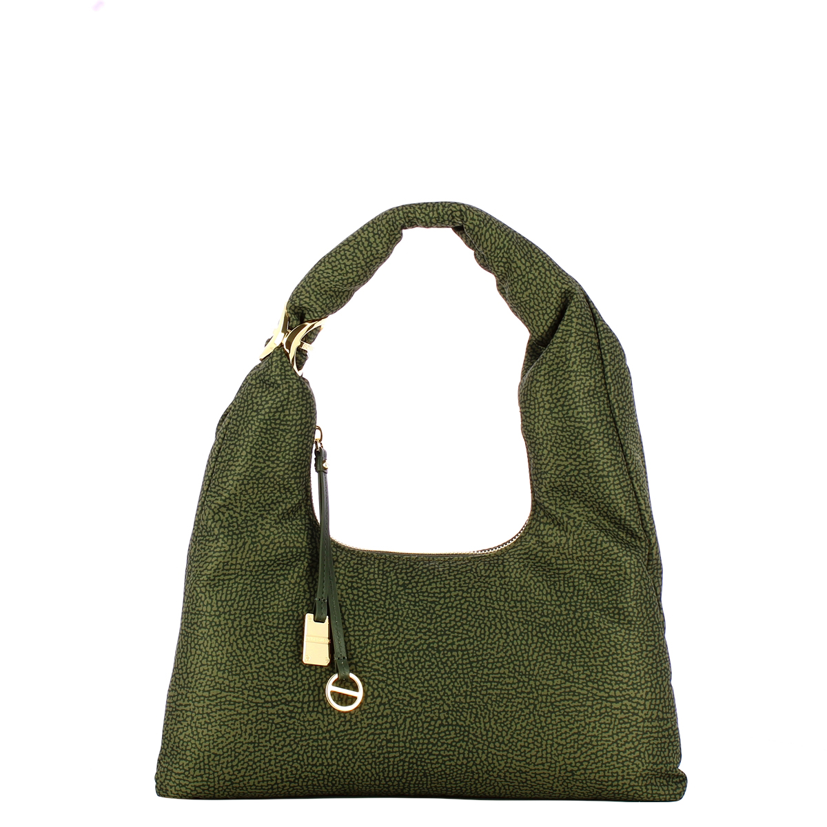 Borbonese Hobo Bag Twinnie Small Alloro - 1