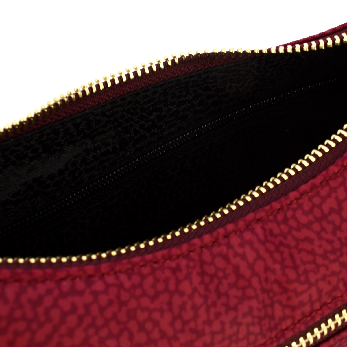 Borbonese Mini Borsa Luna Bag con taschino in Nylon Riciclato Merlot - 4 Borbonese Mini Borsa Luna Bag con taschino in Nylon Riciclato Merlot - 4