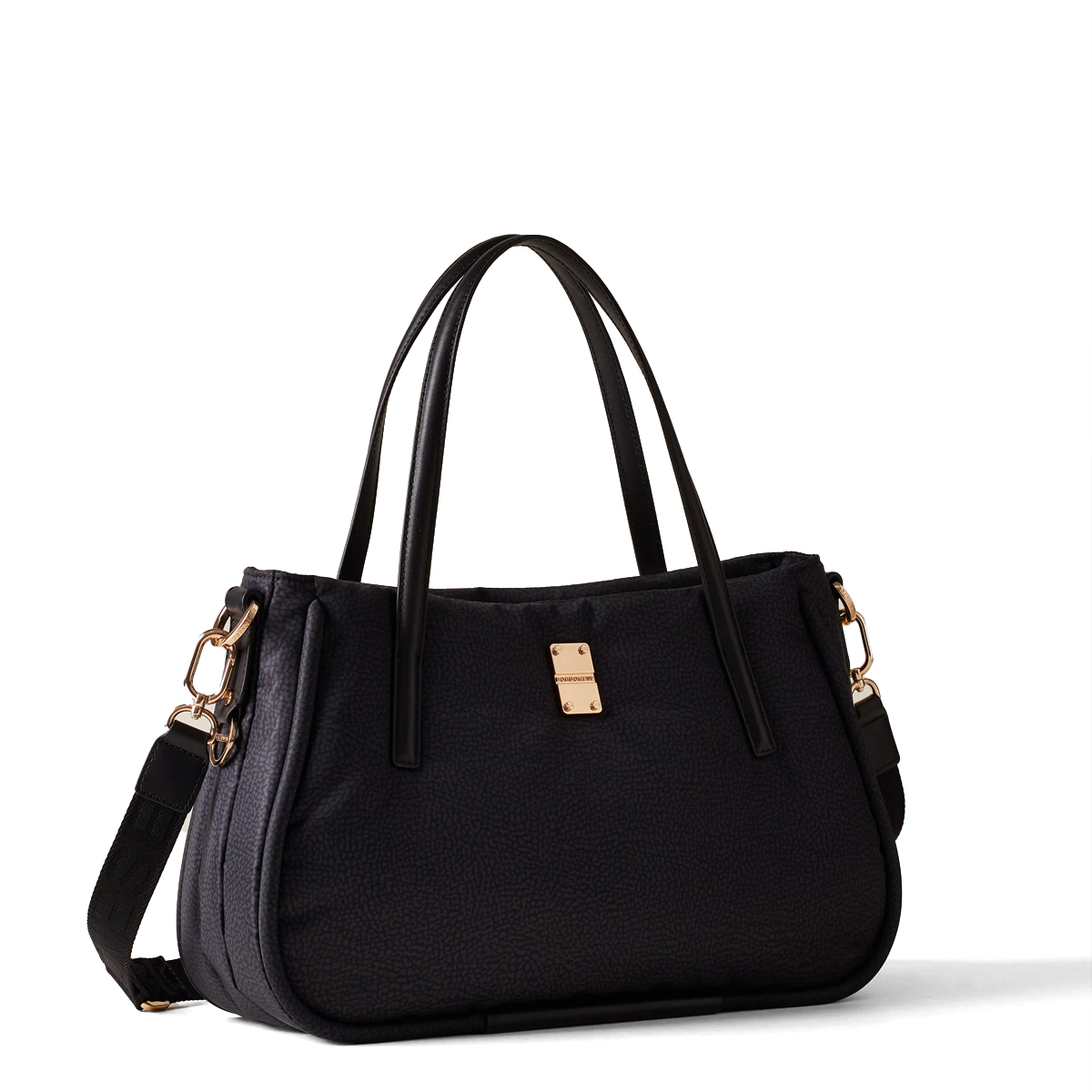 Borbonese Borsa a mano Cahier Medium Dark Black - 2 Borbonese Borsa a mano Cahier Medium Dark Black - 2