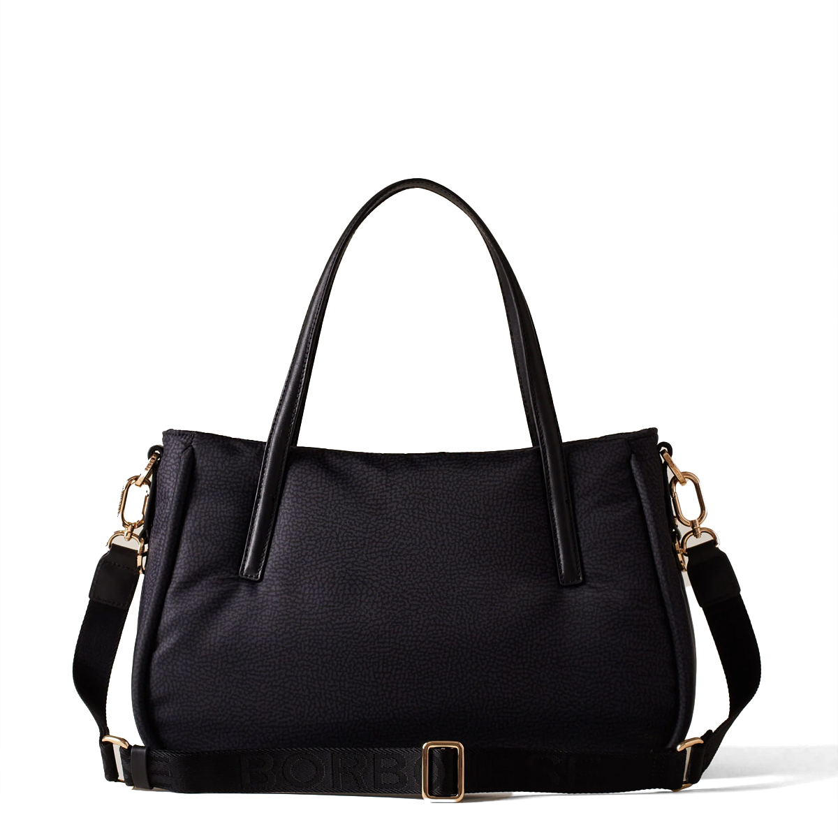 Borbonese Borsa a mano Cahier Medium Dark Black - 3 Borbonese Borsa a mano Cahier Medium Dark Black - 3
