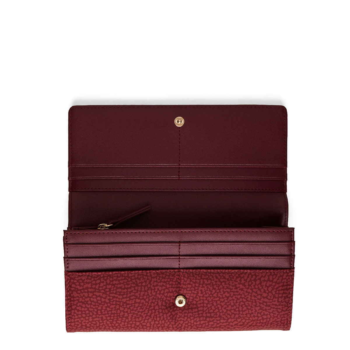 Borbonese Portafoglio Large RFID in Nylon Riciclato Merlot - 3 Borbonese Portafoglio Large RFID in Nylon Riciclato Merlot - 3