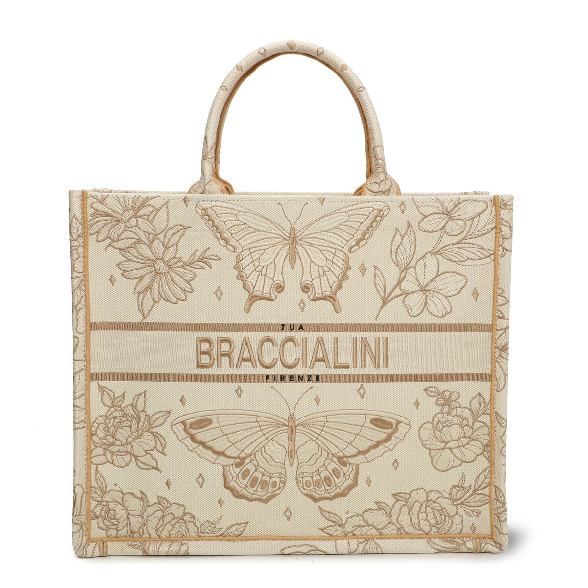 Braccialini Borsa a mano Queen grande Farfalle - 1 Braccialini Borsa a mano Queen grande Farfalle - 1