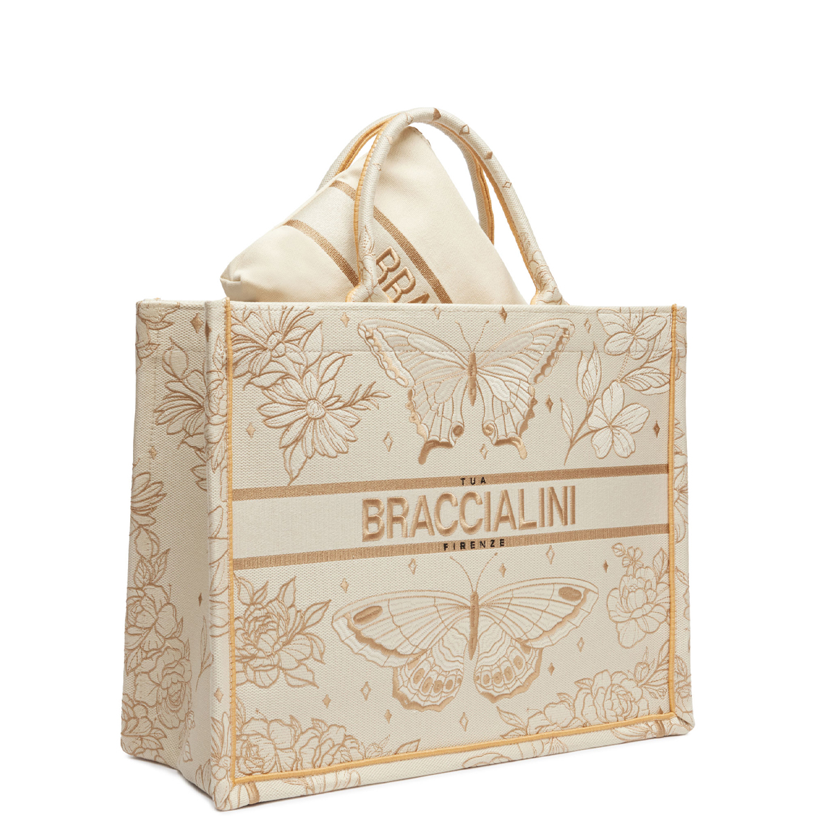 Braccialini Borsa a mano Queen grande Farfalle - 3 Braccialini Borsa a mano Queen grande Farfalle - 3