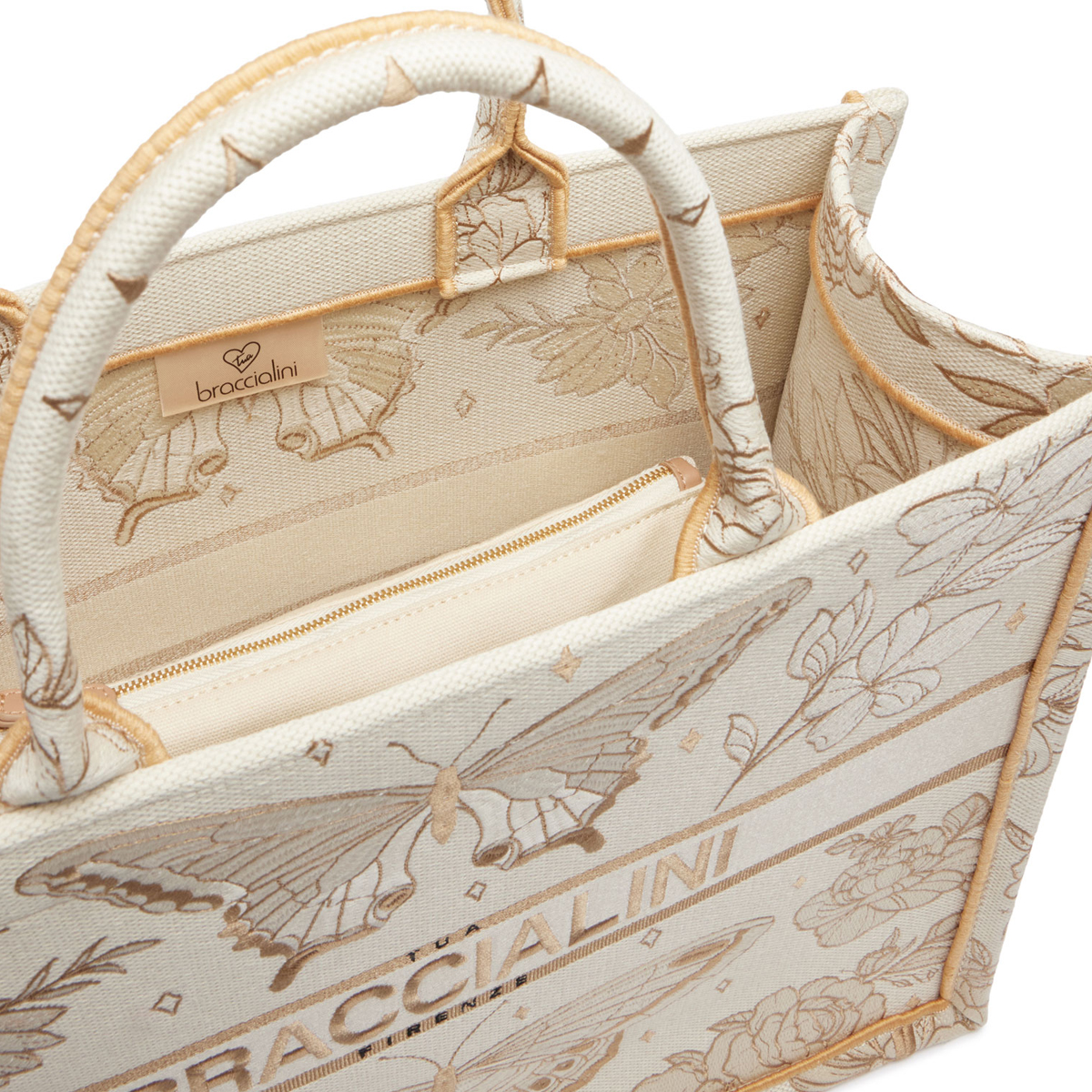 Braccialini Borsa a mano Queen grande Farfalle - 5 Braccialini Borsa a mano Queen grande Farfalle - 5