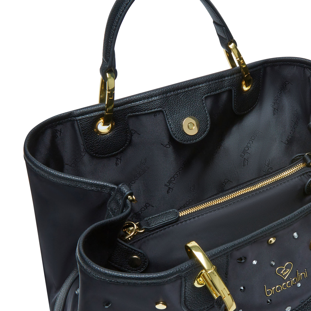 Braccialini Borsa a mano Beth Strass Nero - 5 Braccialini Borsa a mano Beth Strass Nero - 5