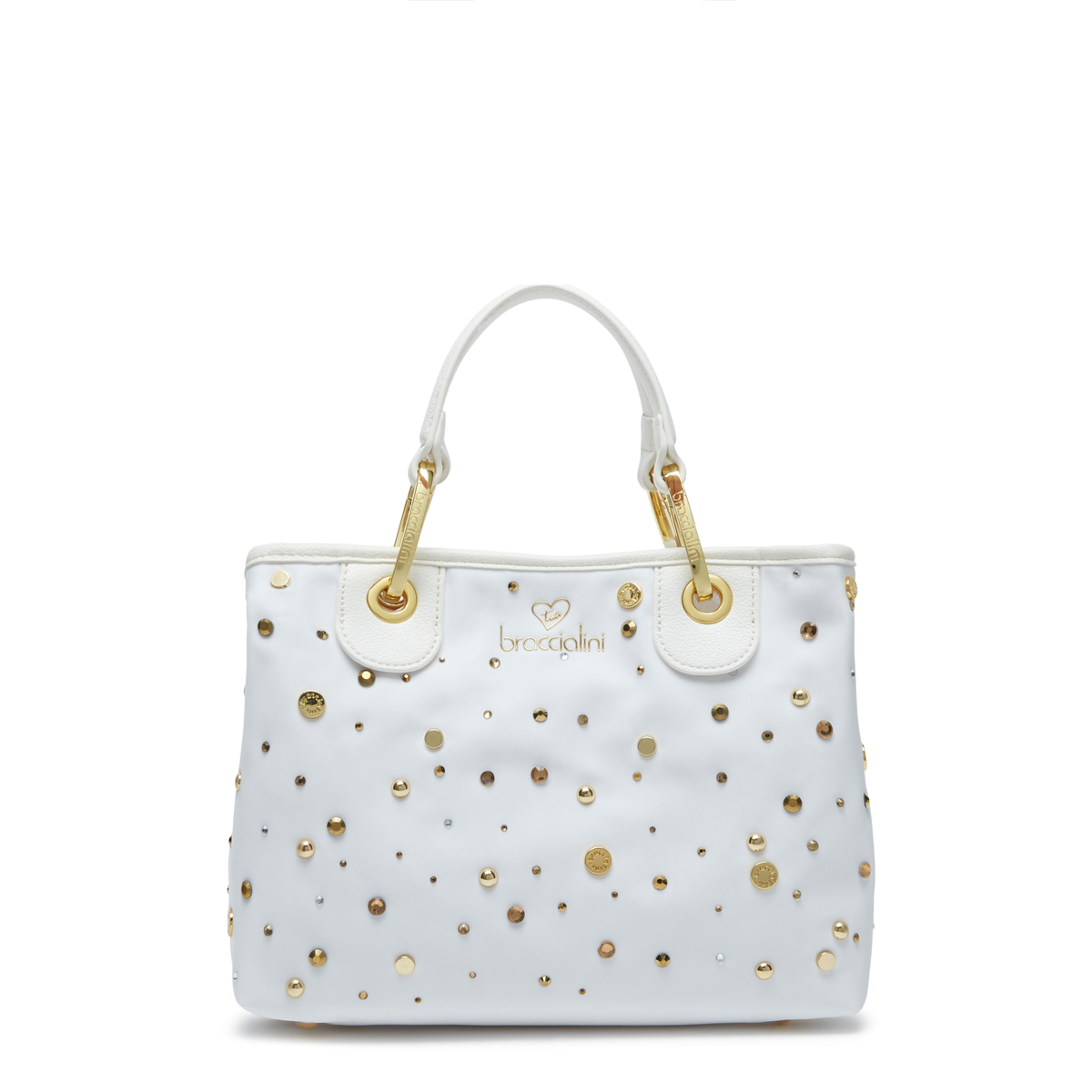 Braccialini Borsa a mano Beth Strass piccola Bianco - 1