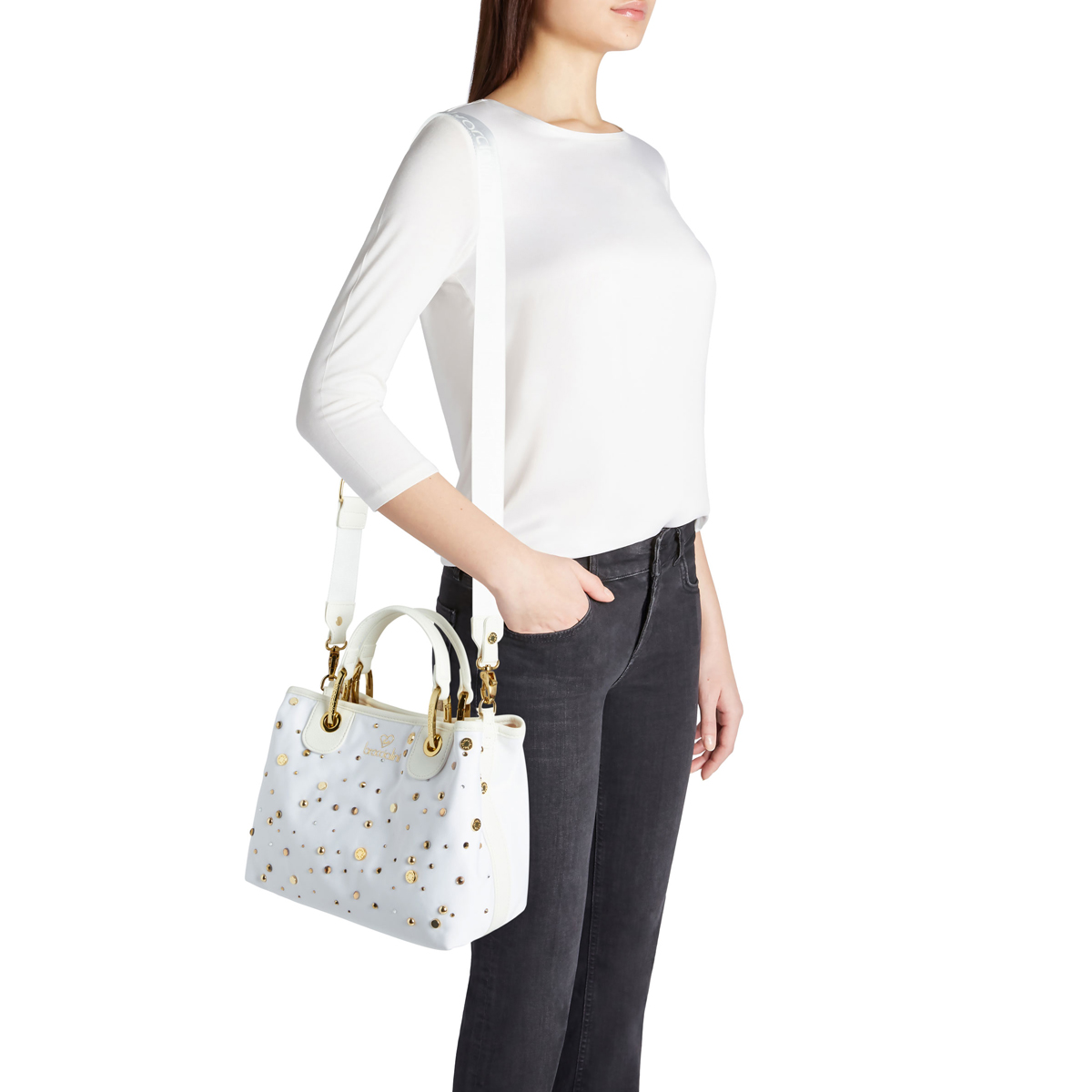 Braccialini Borsa a mano Beth Strass piccola Bianco - 2