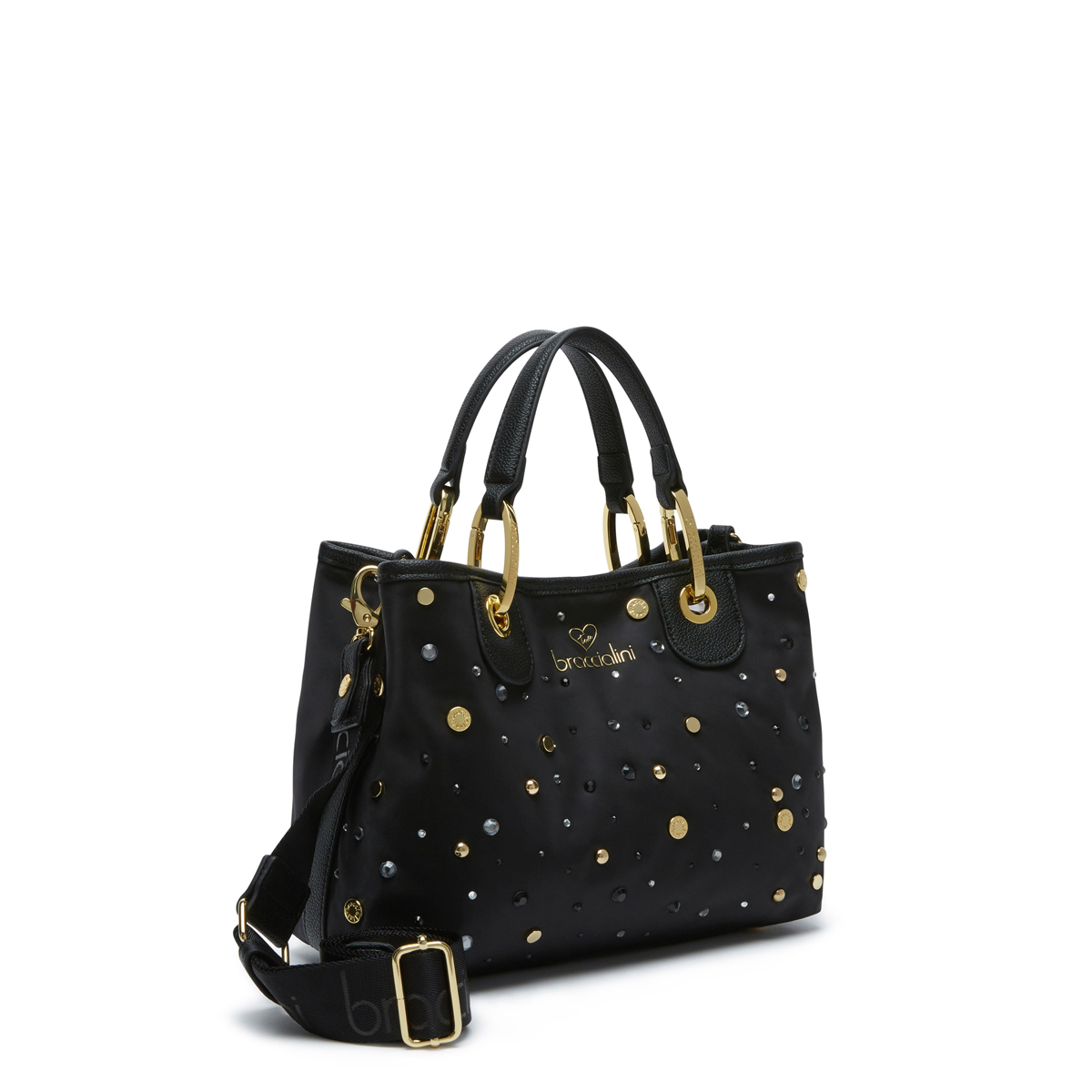 Braccialini Beth Strass small Nero Handbag - 3