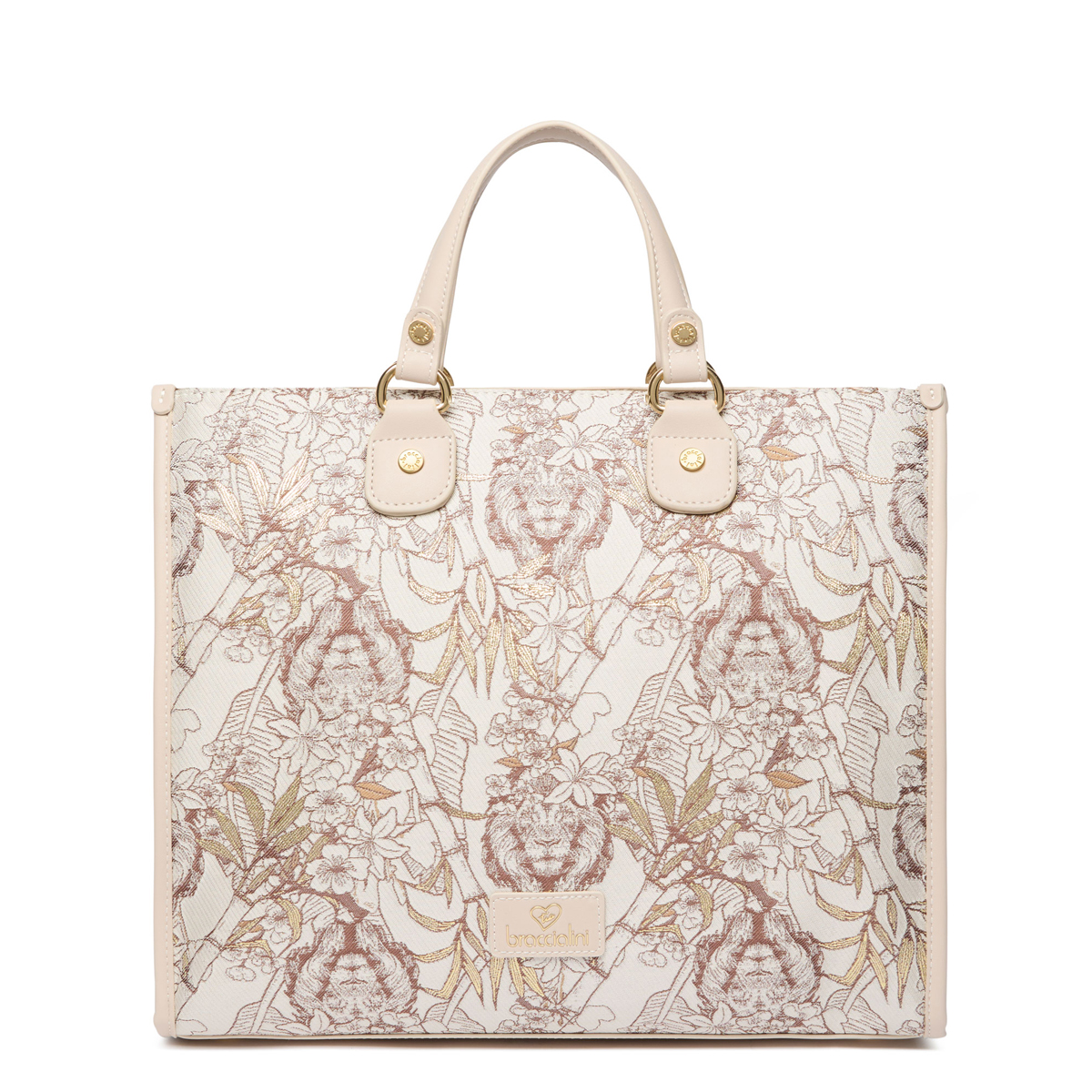 Braccialini Borsa a mano Jacquard Beige - 1 Braccialini Borsa a mano Jacquard Beige - 1