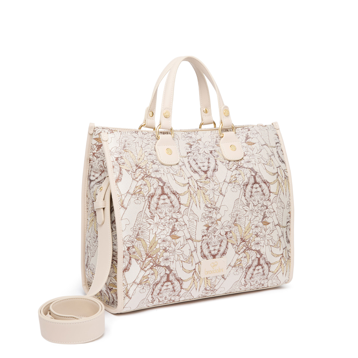 Braccialini Borsa a mano Jacquard Beige - 2 Braccialini Borsa a mano Jacquard Beige - 2