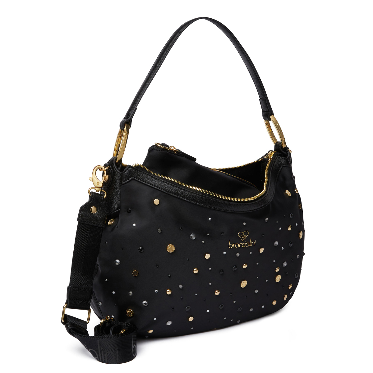 Braccialini Sottospalla Beth Strass Nero - 3