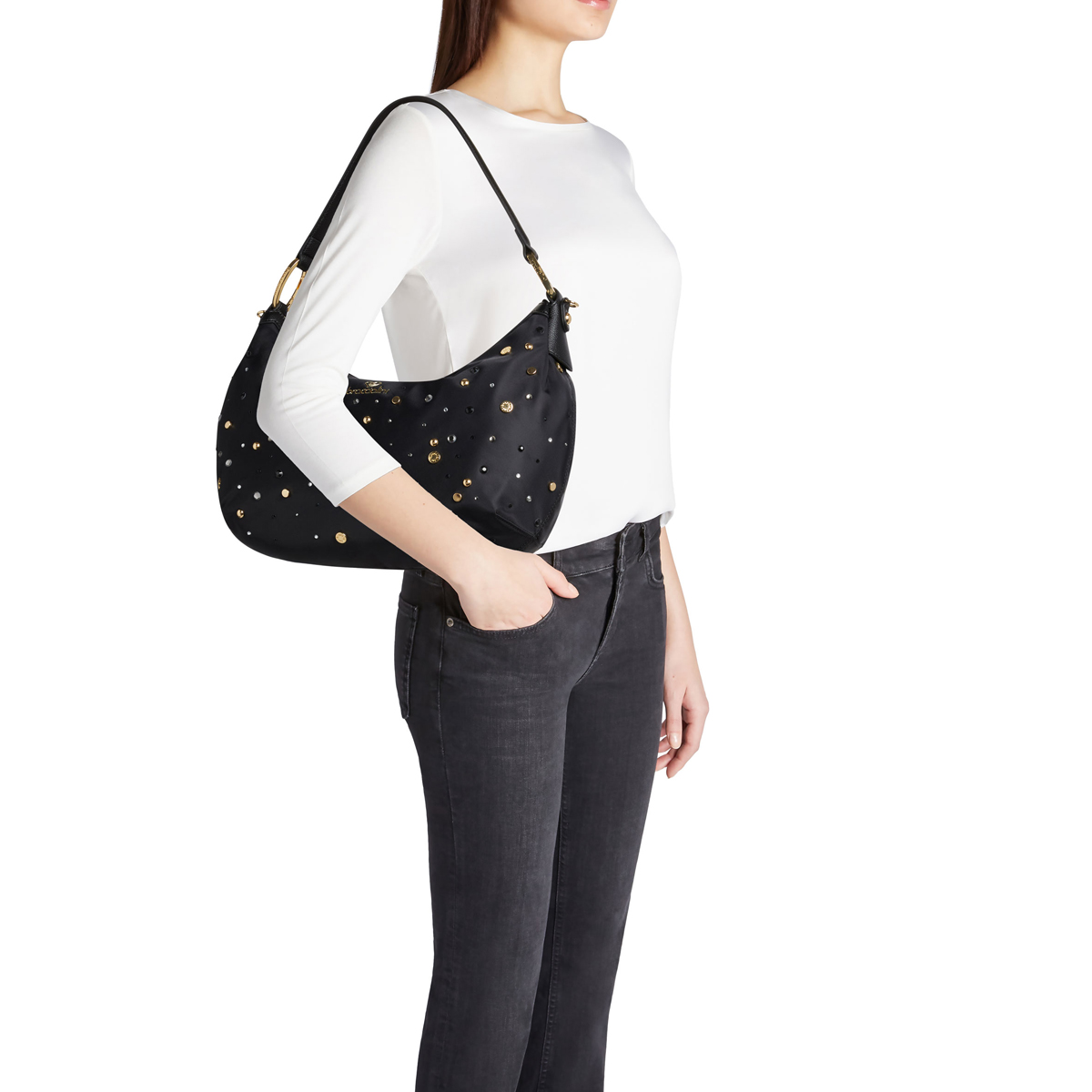 Braccialini Sottospalla Beth Strass Nero - 5
