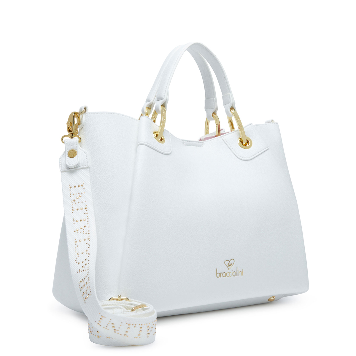 Braccialini Borsa a mano Amy grande Bianco - 3 Braccialini Borsa a mano Amy grande Bianco - 3