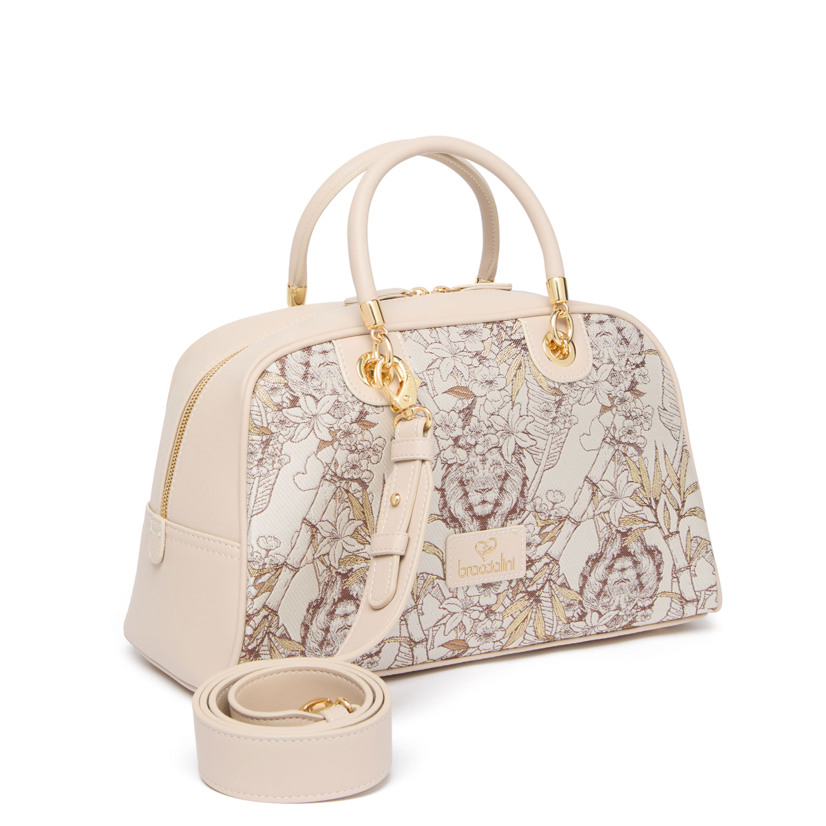 Braccialini Bauletto Jacquard Beige - 2 Braccialini Bauletto Jacquard Beige - 2